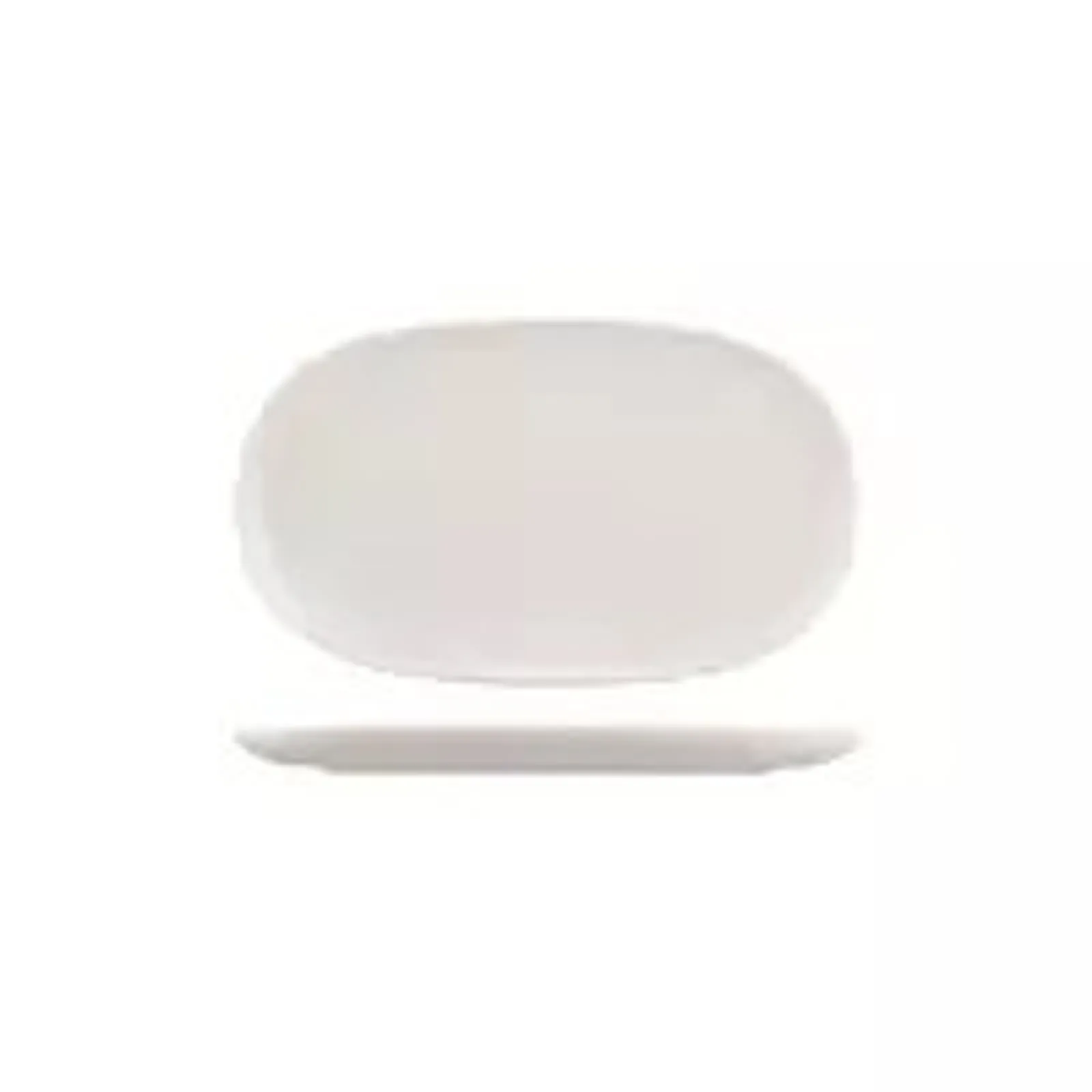Moda Porcelain 926542 Snow - Oval Coupe Plate 305 x 180mm