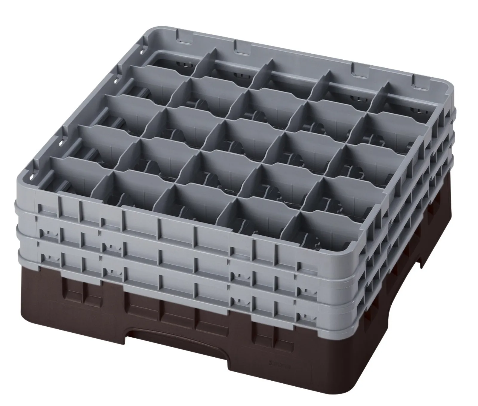 Cambro 25S738 - Glass Racks Full Size w/ 3 Extender - 25 Compartment
