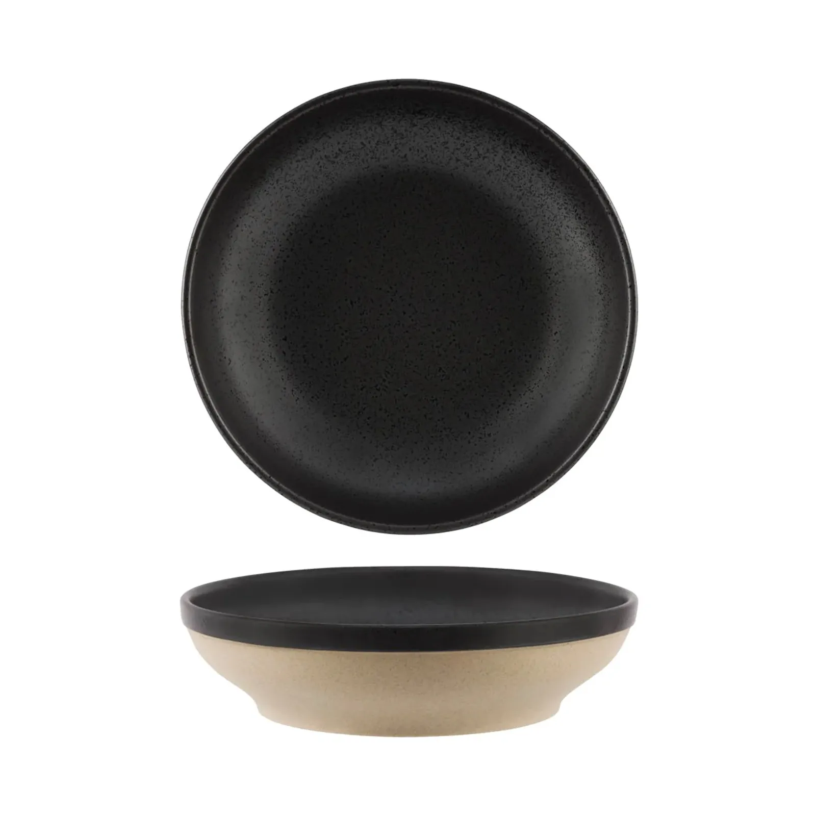 Tablekraft 908715 - Soho Speckle Black Round Flared Bowl 1300ml