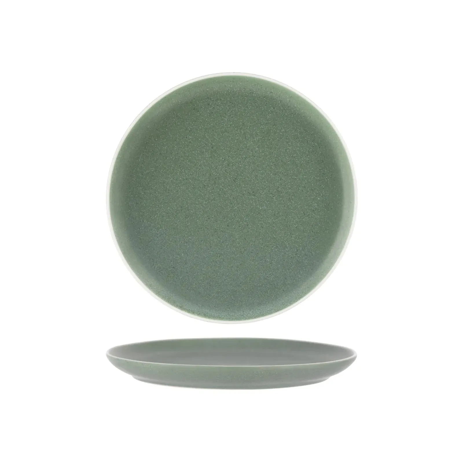 Tablekraft 908110 - Urban Green Round Coupe Plate 268mm