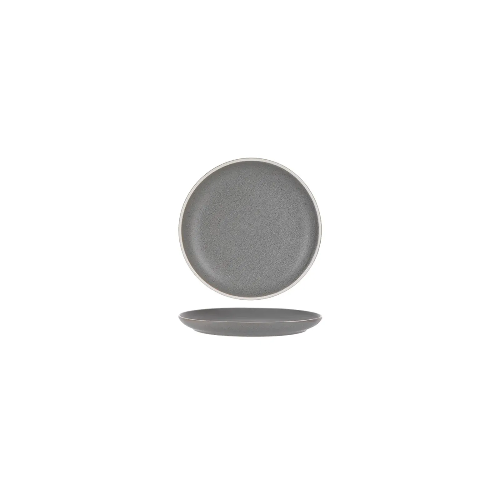 Tablekraft 908007 - Urban Grey Round Coupe Plate 160mm