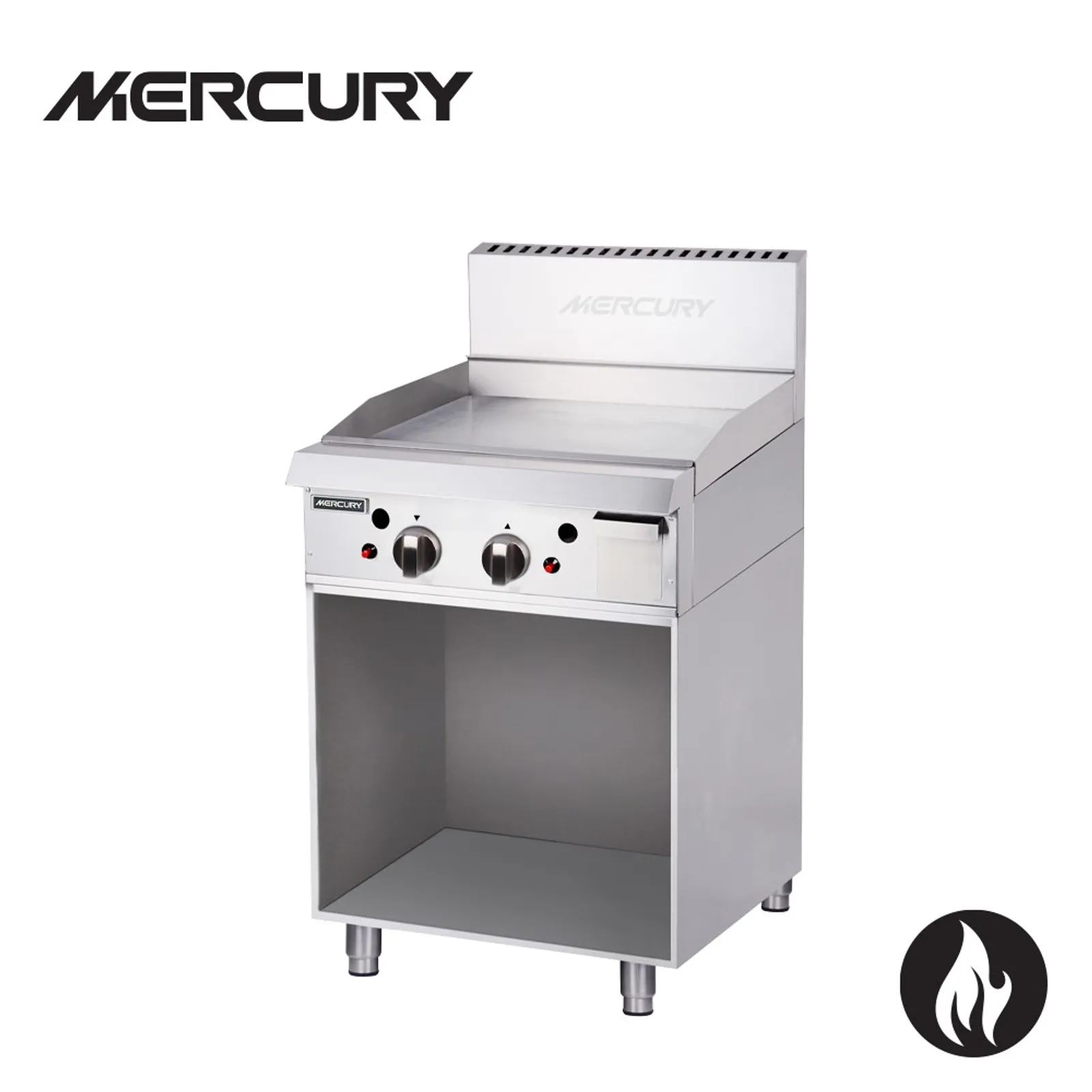 Mercury MGN-24-F - Gas Griddle - 2 ‘U’ Shape Burner