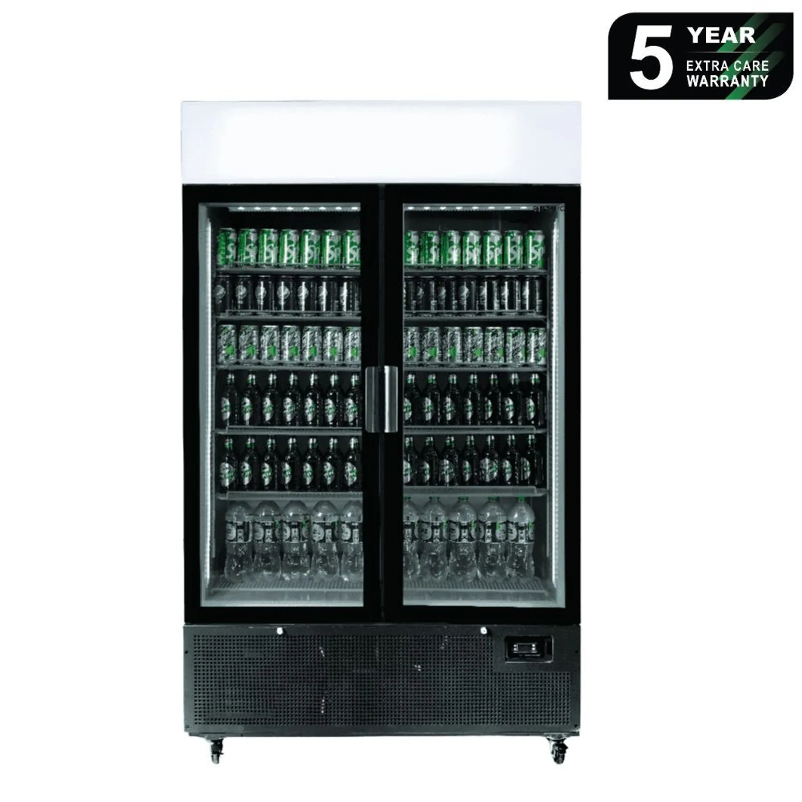 Bromic GM1100LB-NR - 2 Door Upright Display Fridge 1082L