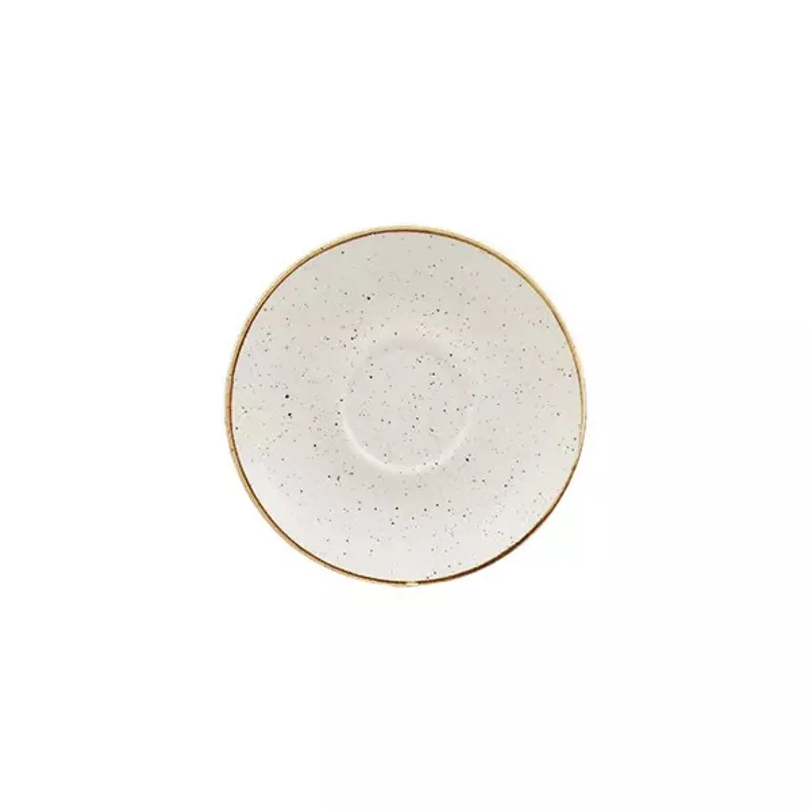 Churchill Stonecast 9975028-W Barley White - Cappuccino Saucer 156mm
