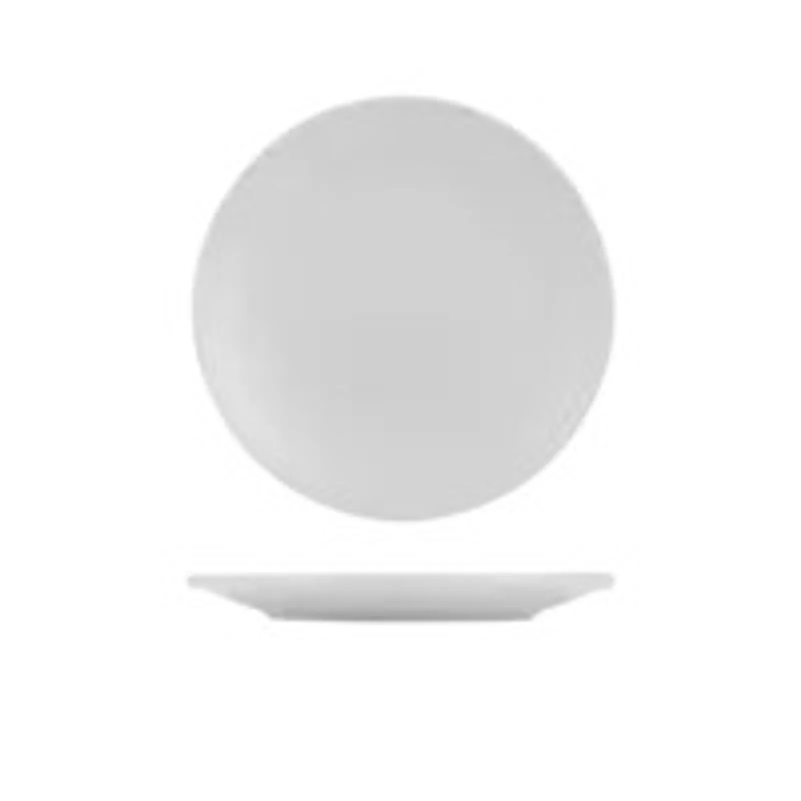Zuma 9029371 Pearl Aspen - Round Plate Ribbed 265mm