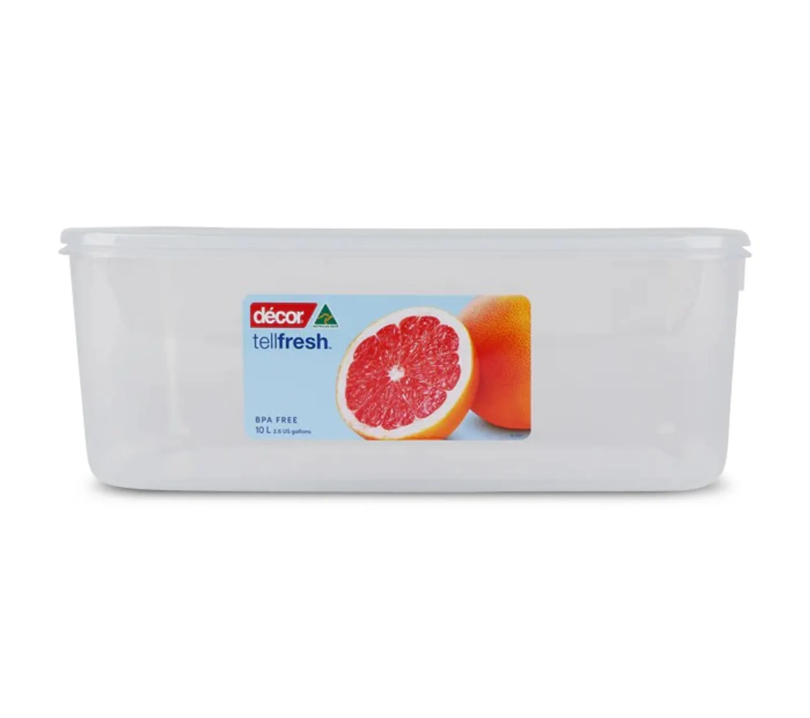 Decor Tellfresh 001960 - Food Container, Oblong, 10L