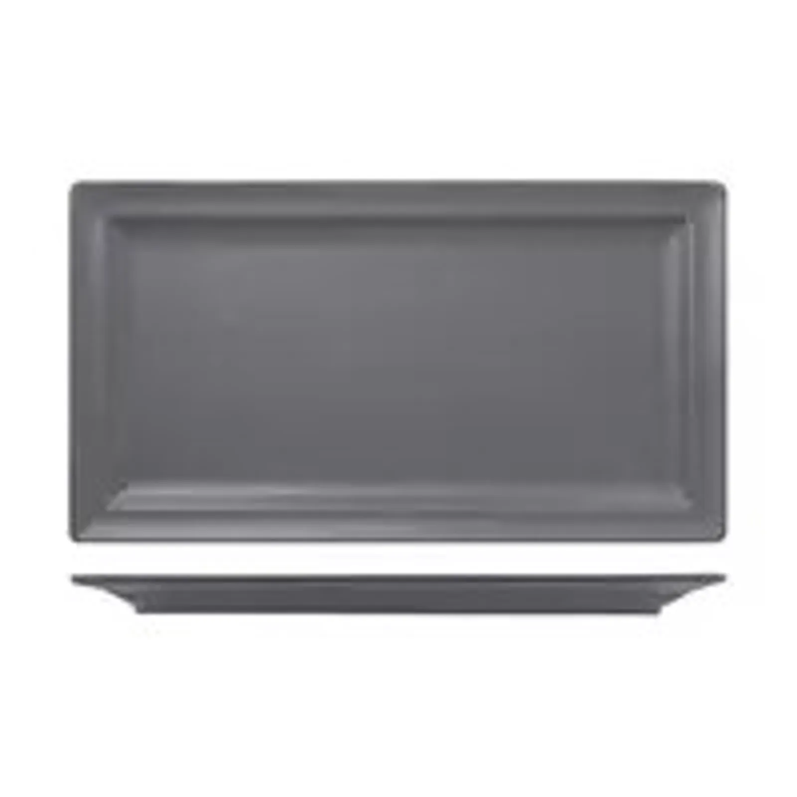 Rak Porcelain RNF8380-GY - Neofusion Stone Rectangular Flat Plate 210mm