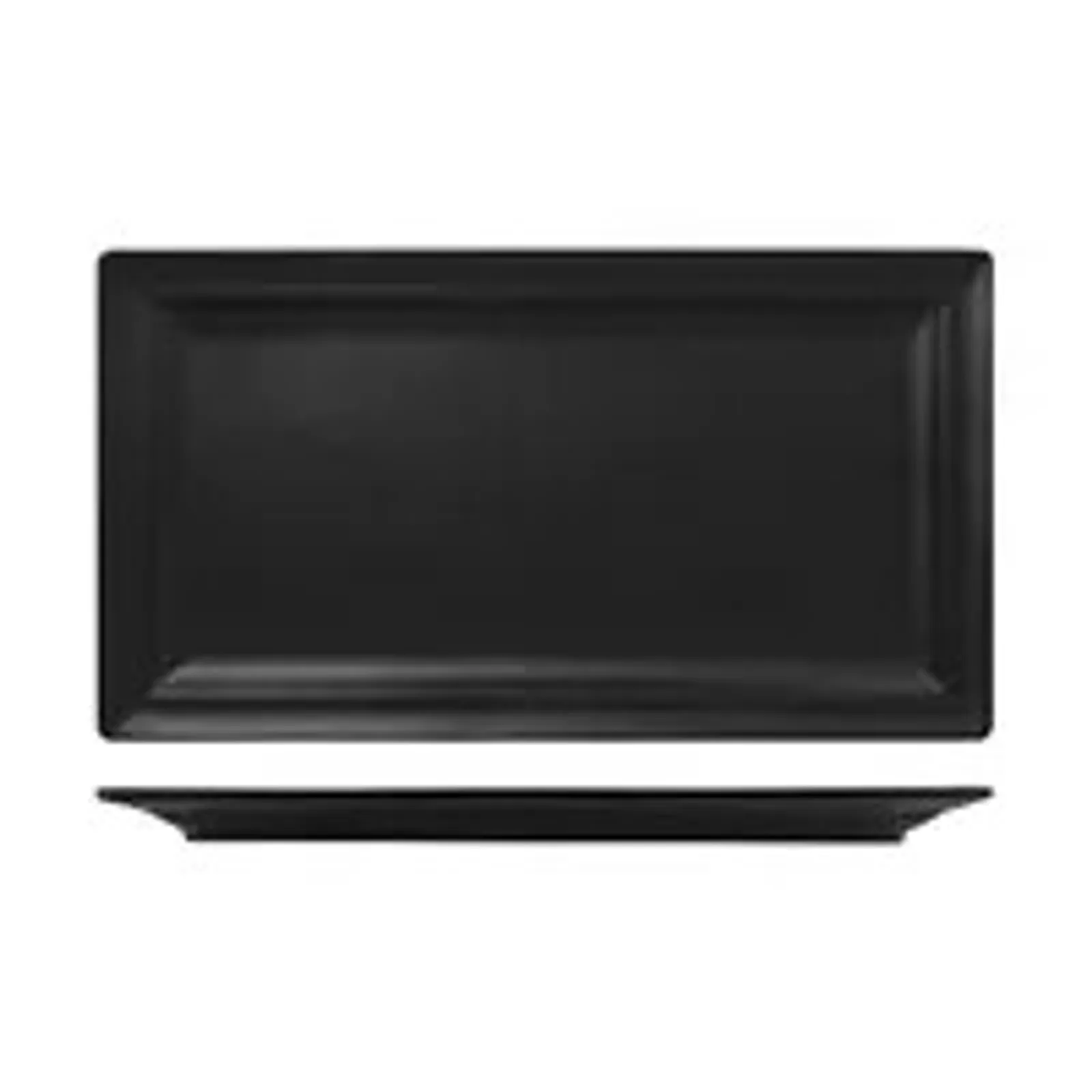 Rak Porcelain RNF8380-BK - Neofusion Volcano Rectangular Flat Plate 210mm