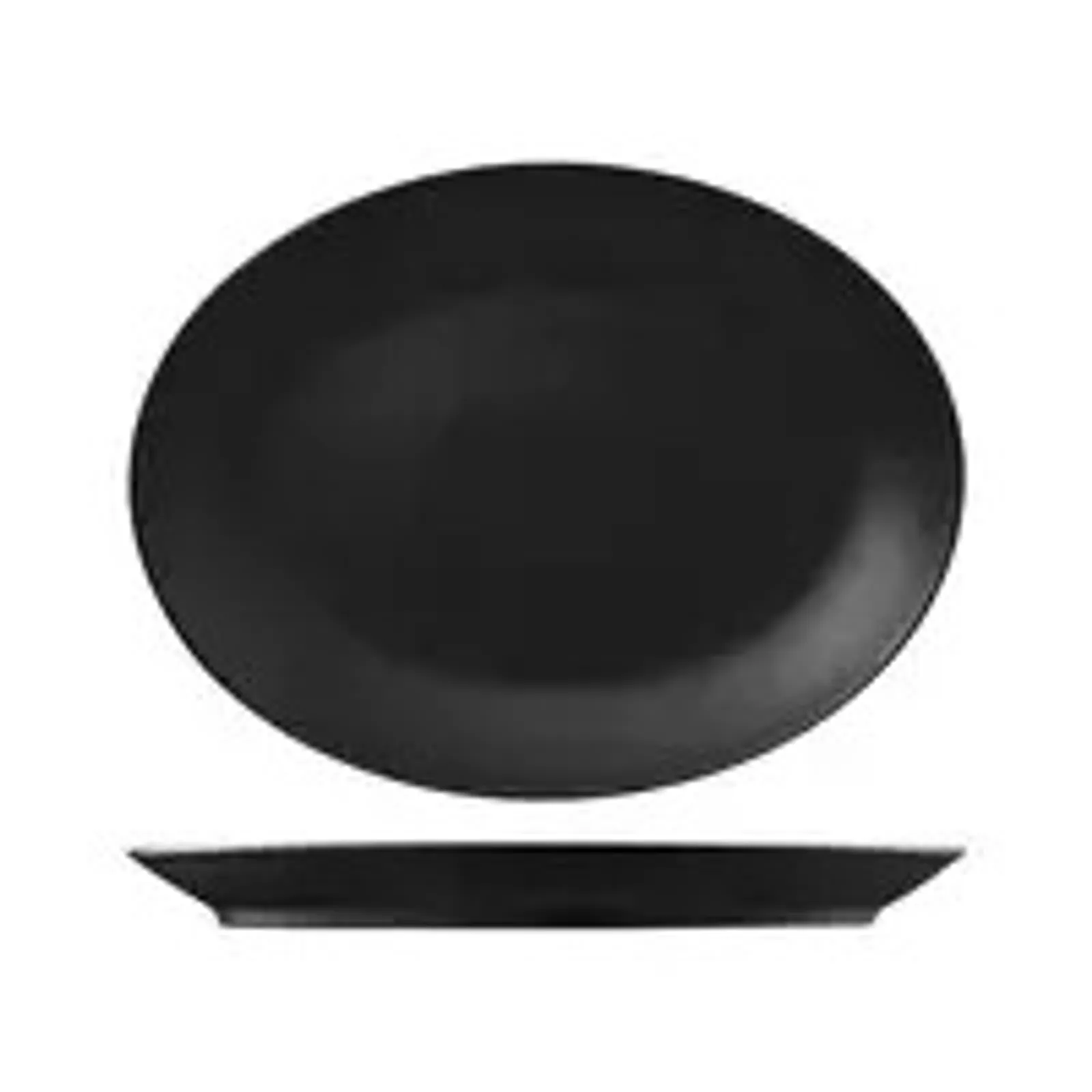 Rak Porcelain RNF4360-BK - Neofusion Volcano Oval Coupe Platter 270mm