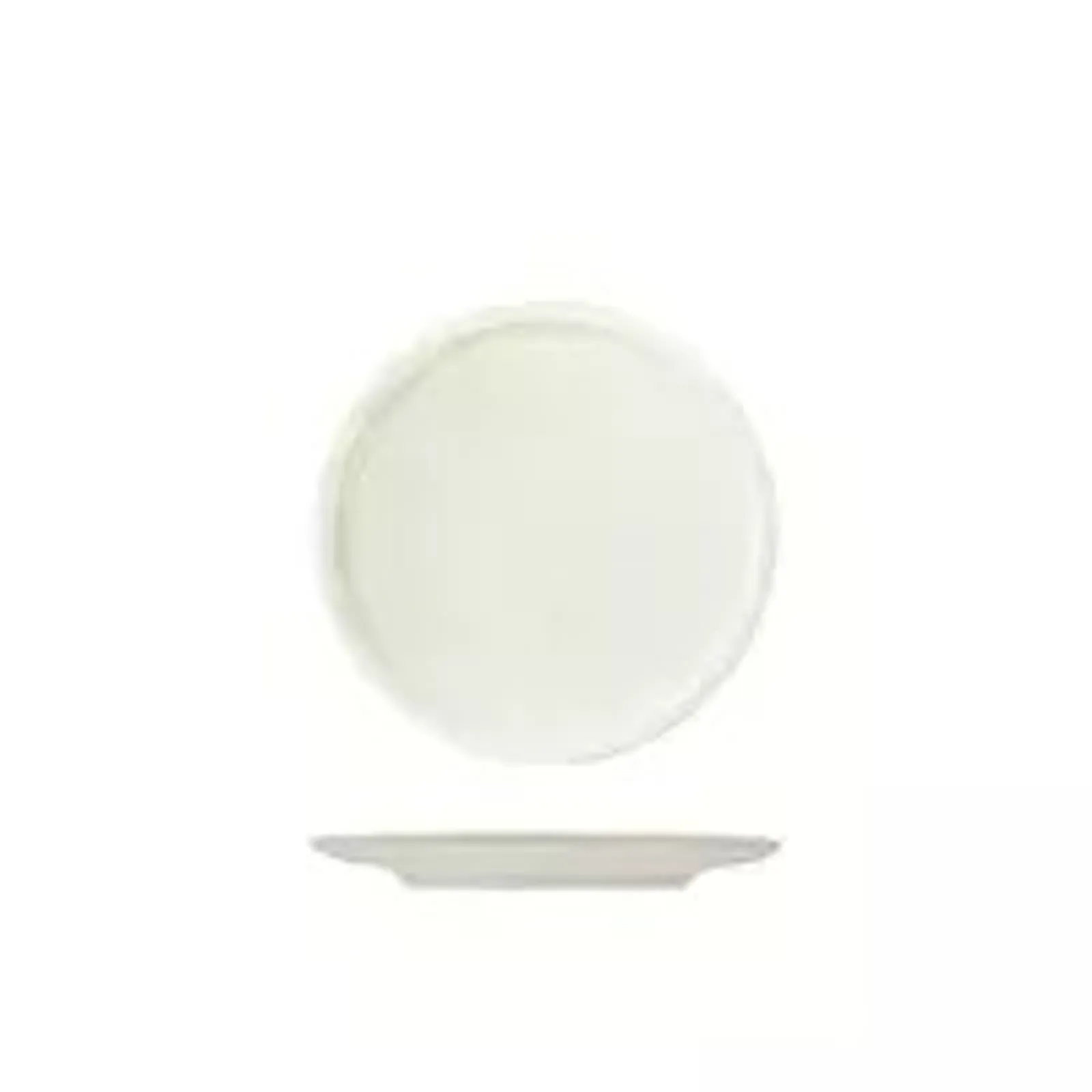 Rak Porcelain R50-2021 - Rakstone Ease Ivory Flat Coupe Plate 210mm
