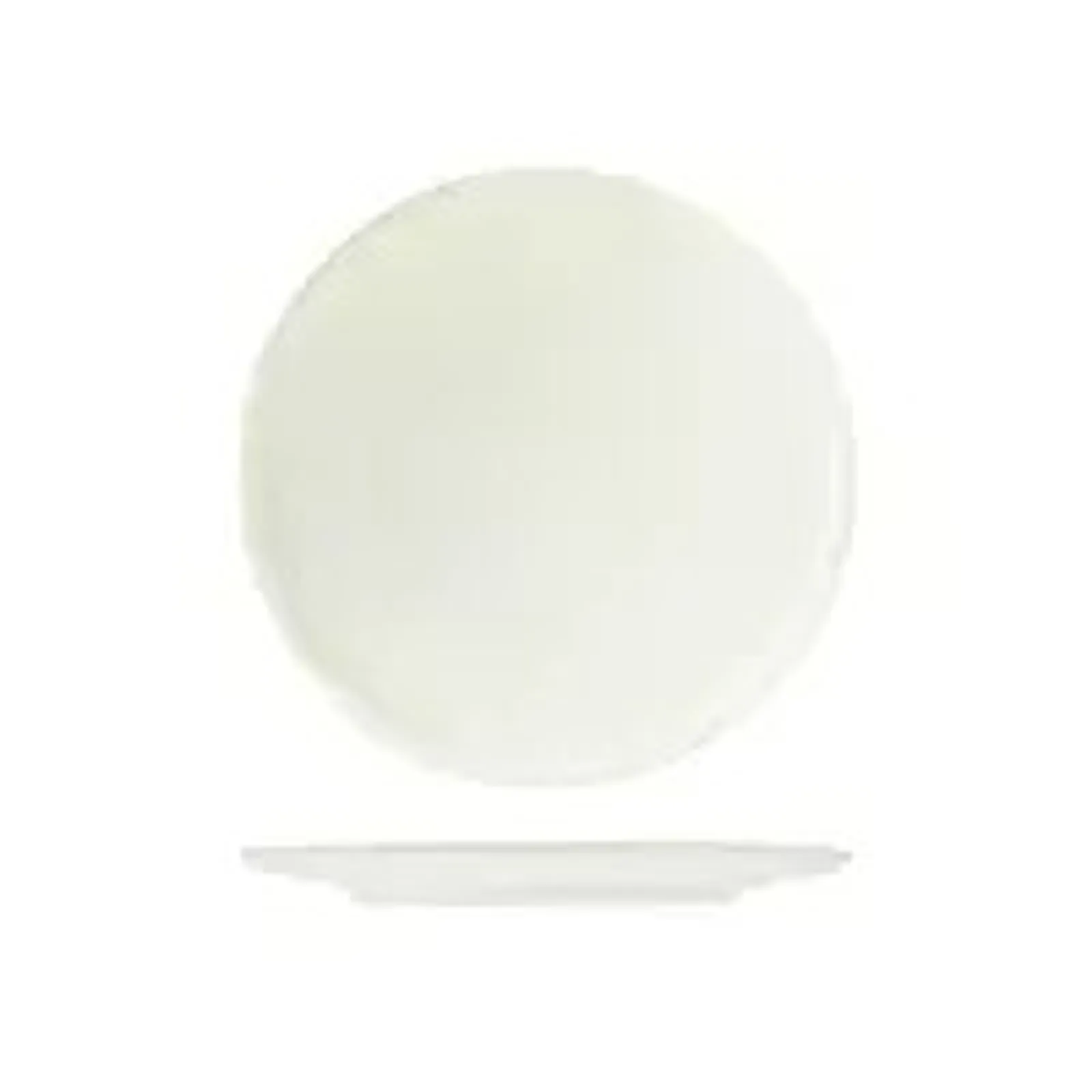 Rak Porcelain R50-2028 - Rakstone Ease Ivory Flat Coupe Plate 280mm