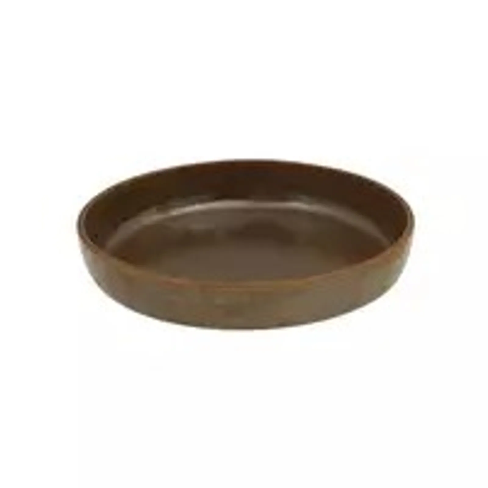 Rak Porcelain R50-3124-RU - Rakstone Ease Rust Deep Round Plate 240mm