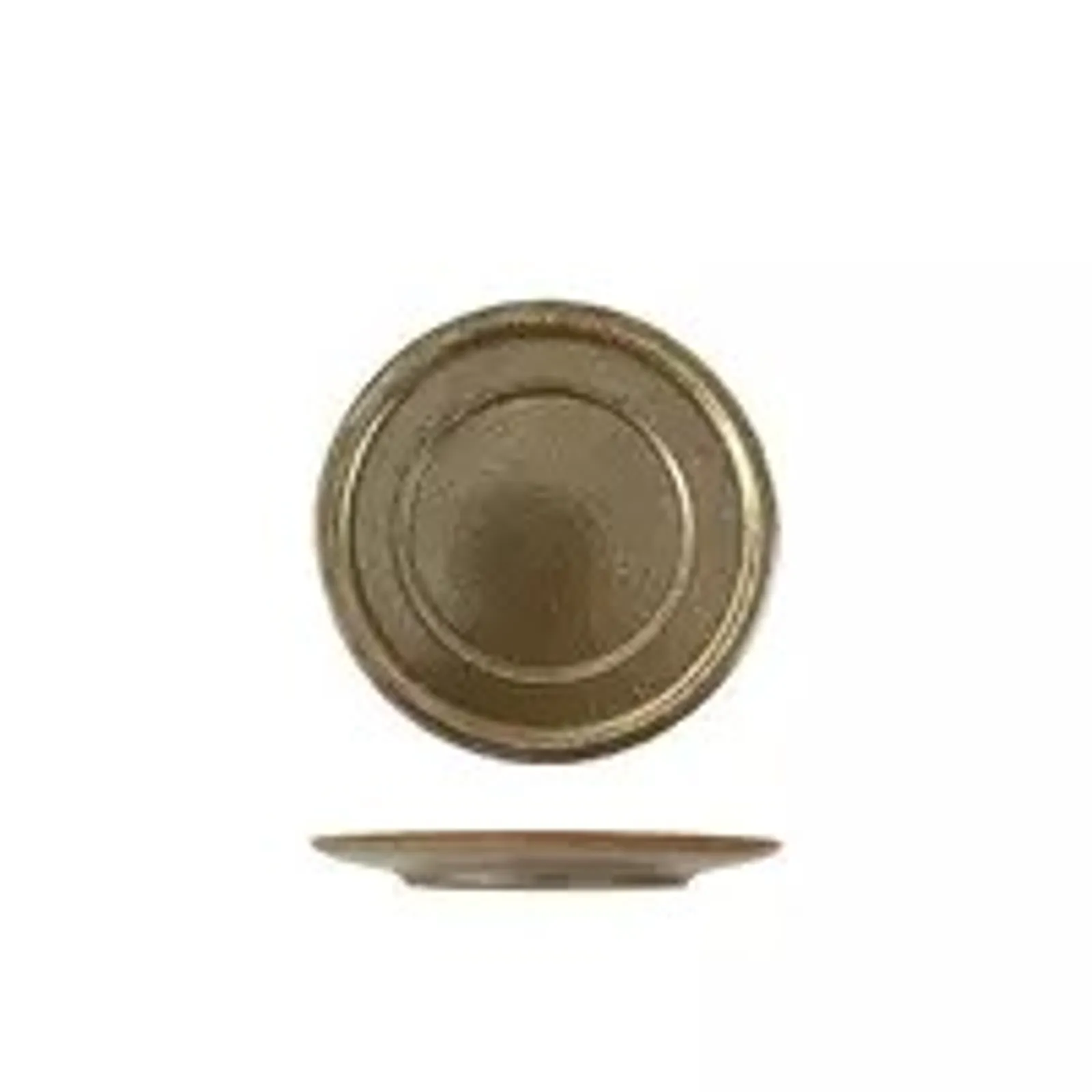 Rak Porcelain R50-1020-RU - Rakstone Ease Rust Flat Plate 200mm