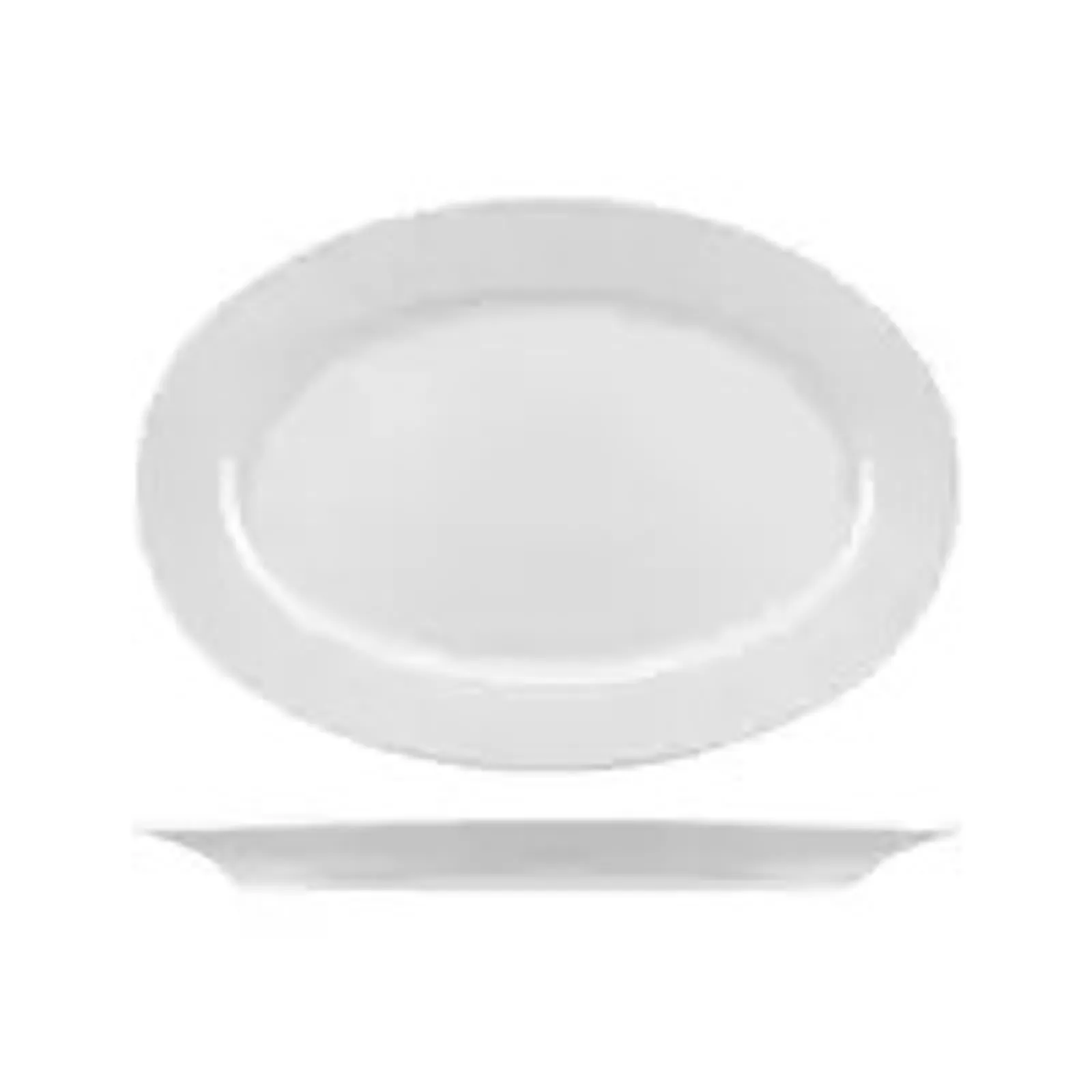 Rak Porcelain ROP32 - Rondo Oval Plate - Wide Rim 220mm