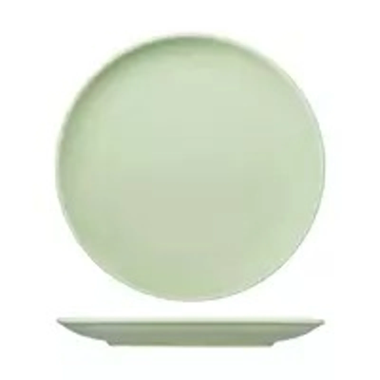 Rak Porcelain RV3310-GN - Vintage Green Round Coupe Plate 310mm