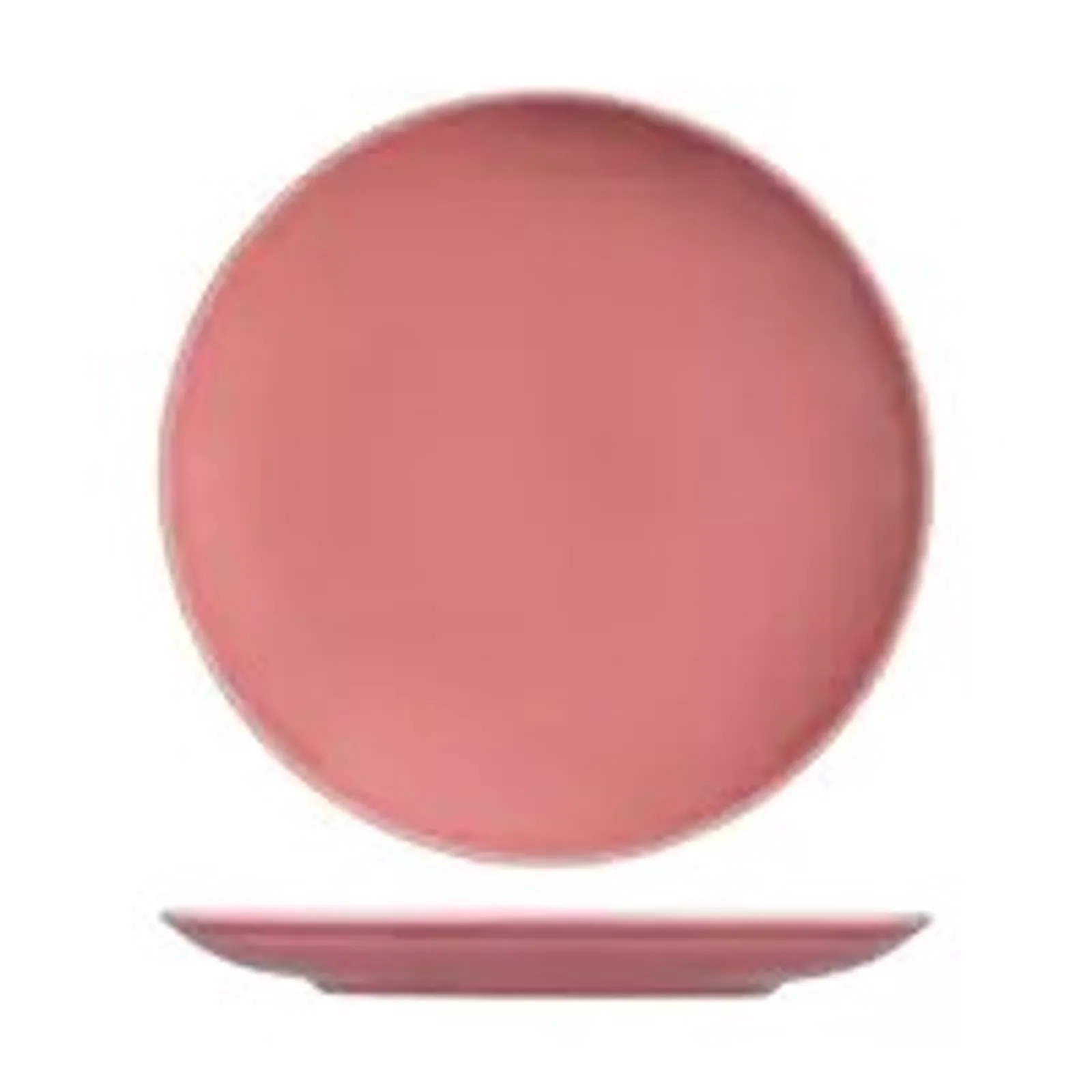 Rak Porcelain RV3310-PK - Vintage Pink Round Coupe Plate 310mm