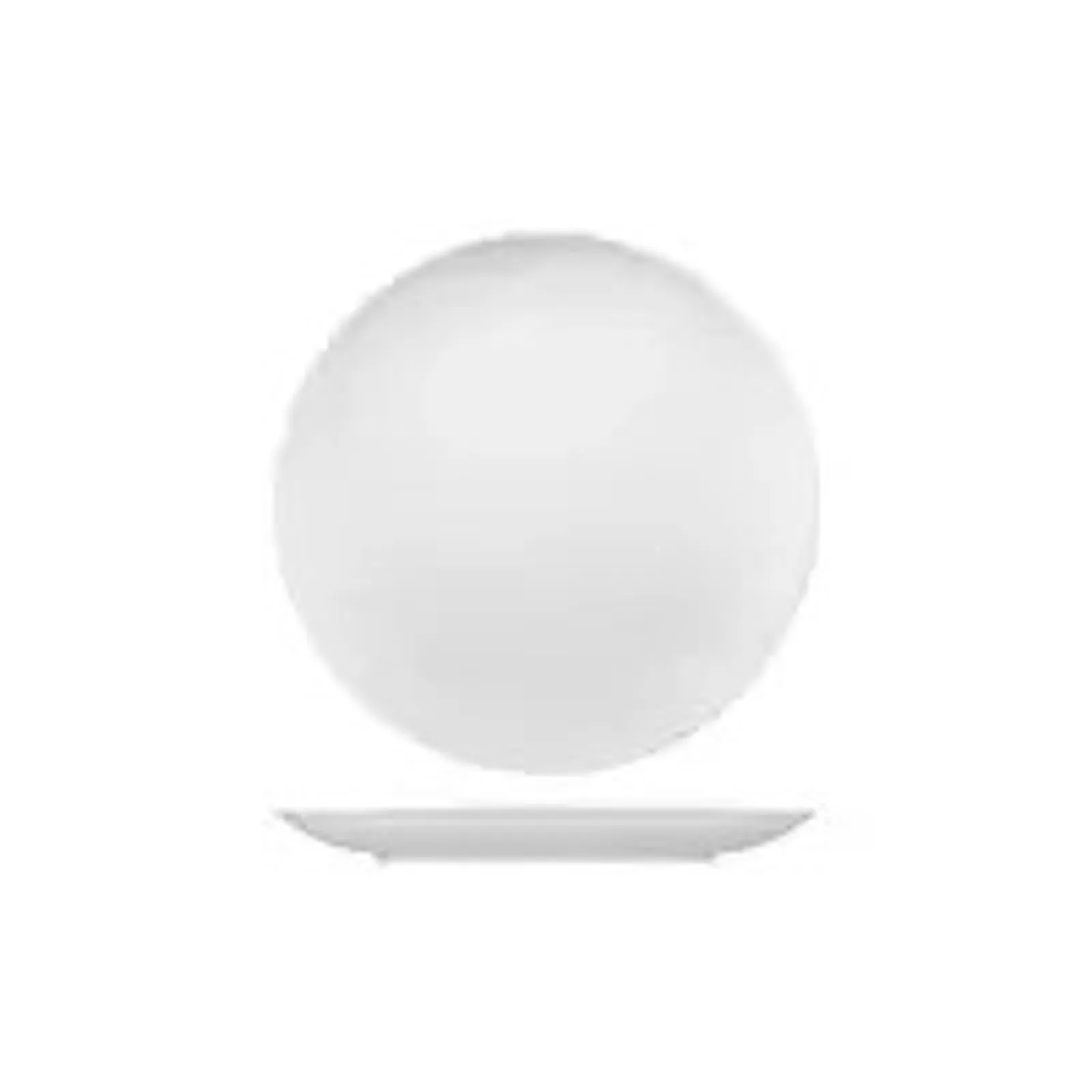 Rak Porcelain RV3210-W - Vintage White Round Coupe Plate 210mm