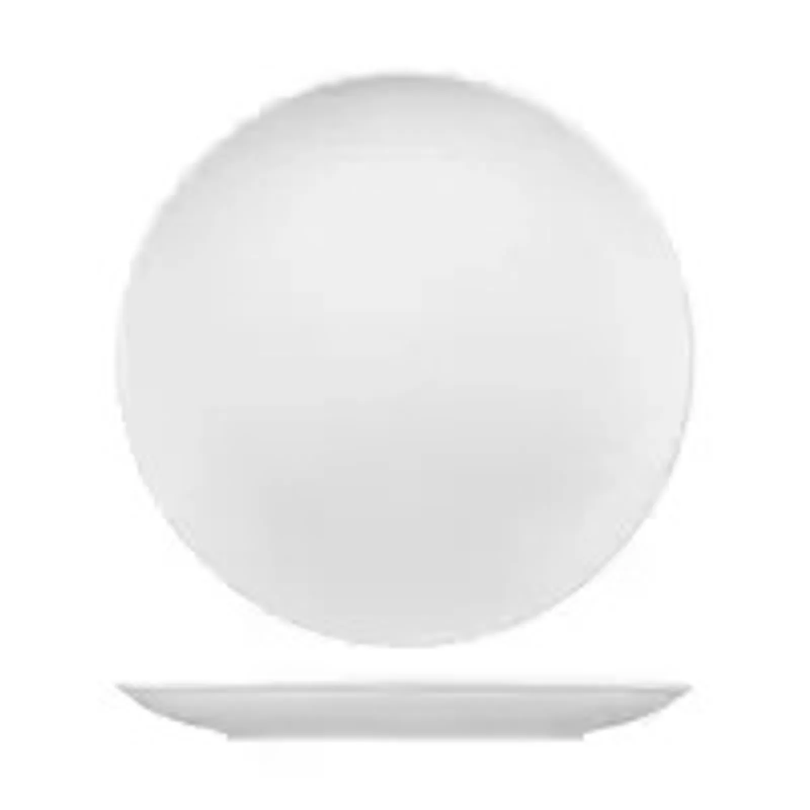 Rak Porcelain RV3310-W - Vintage White Round Coupe Plate 310mm