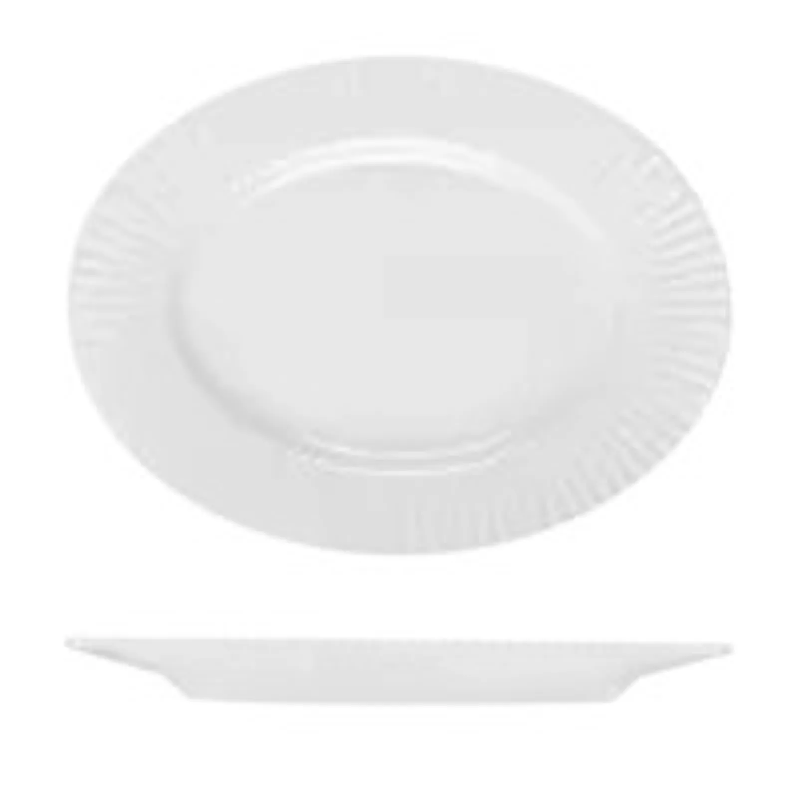 Rak Porcelain R15-2736 - Le Ballet Spectra Oval Flat Wide Rim Platter 360mm