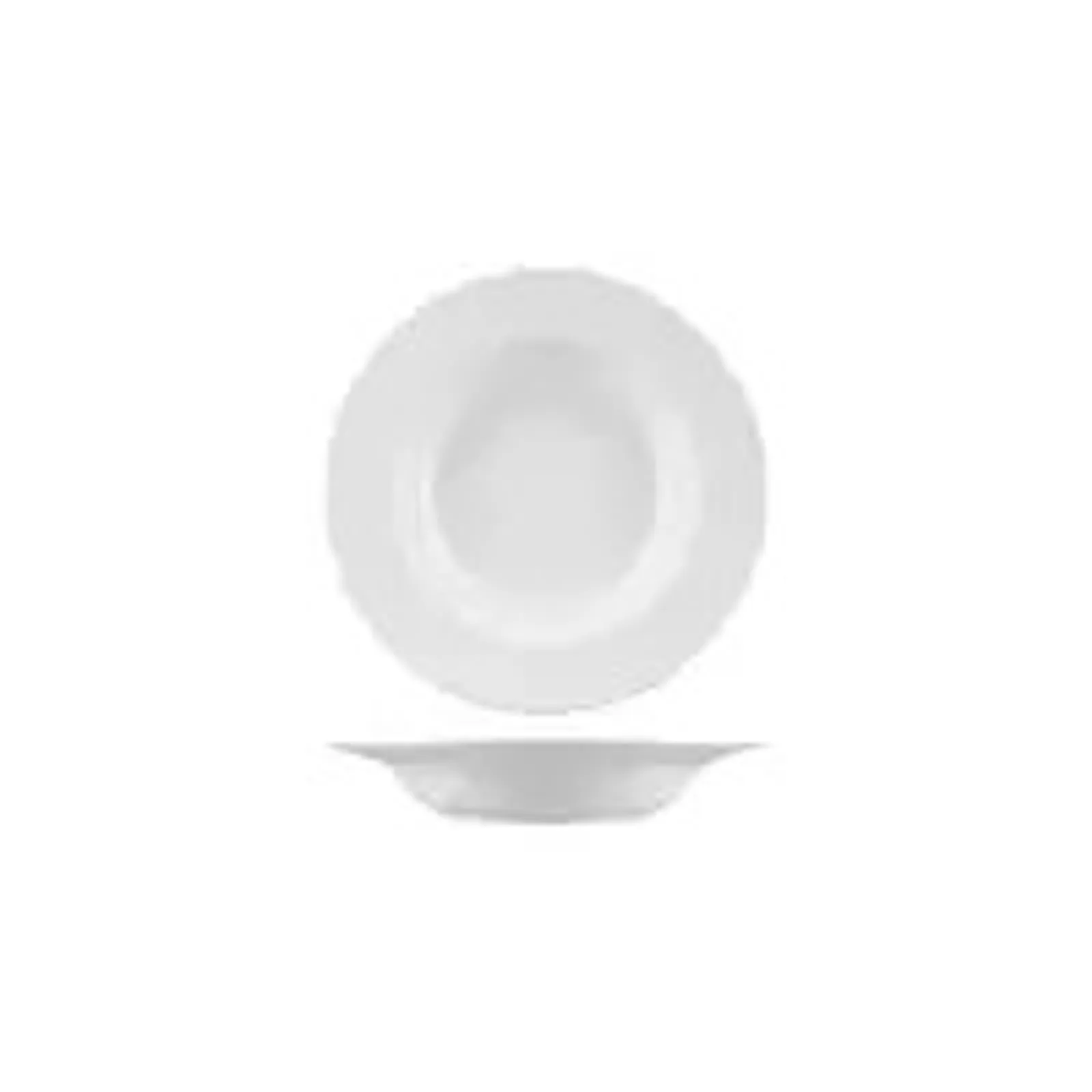 Rak Porcelain BDP23 - Banquet Round Deep Plate - Wide Rim 230mm