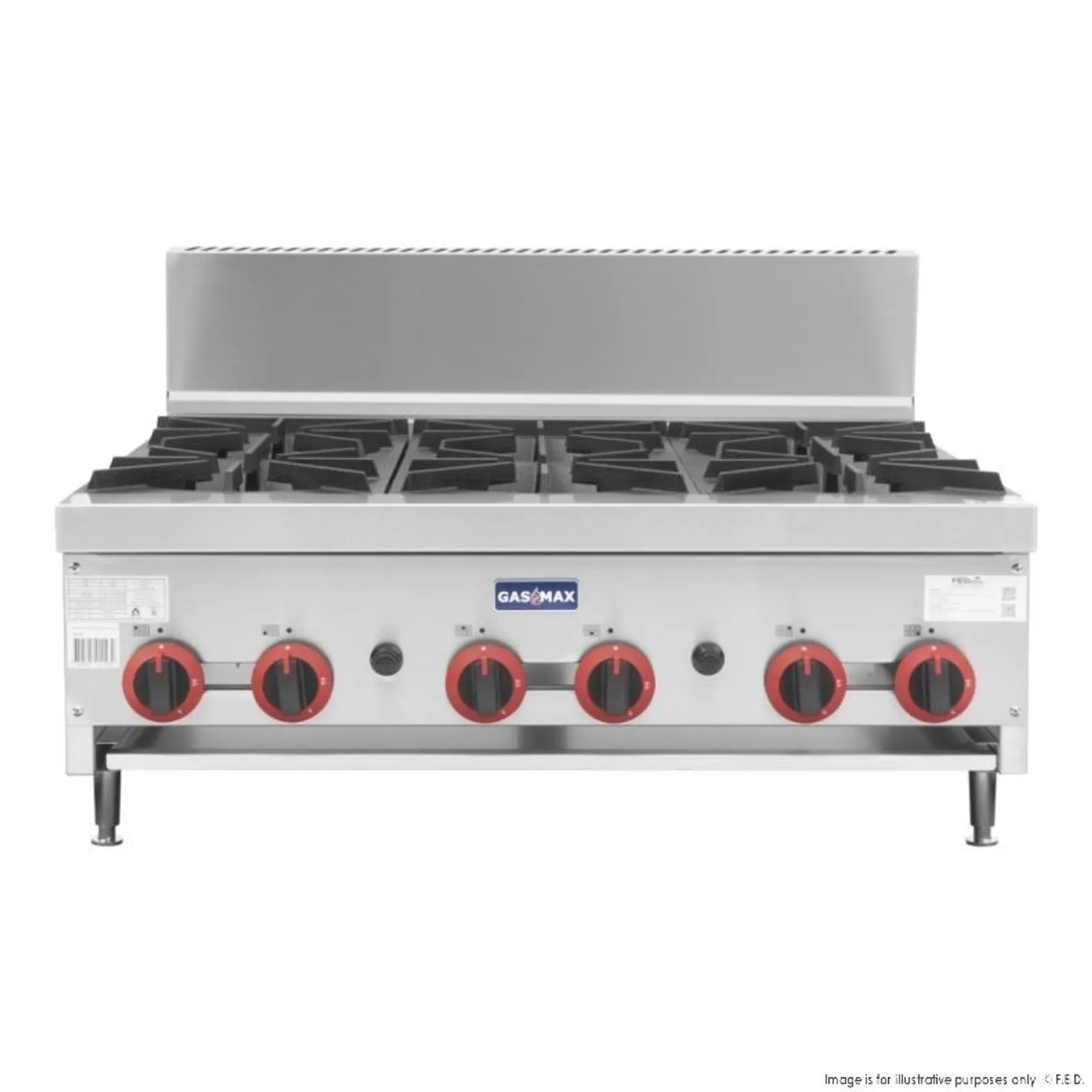 Gasmax RB-6E - Gas 6 Burner Cooktop