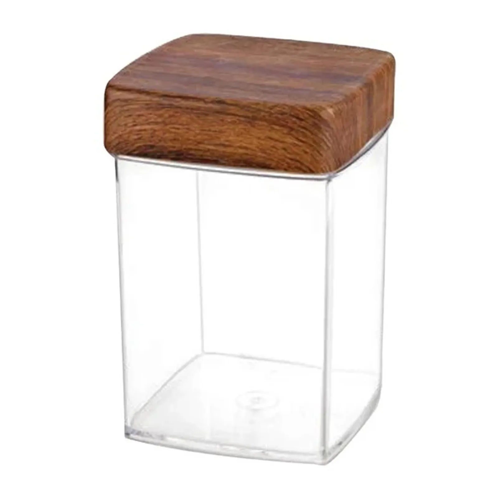 Evelin FW292 - Square Food Storage Canister With Lid 100x100x140mm