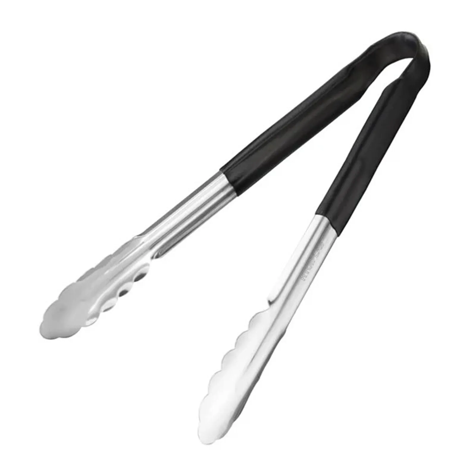 Hygiplas CB153 - Colour Coded Black Serving Tongs 300mm