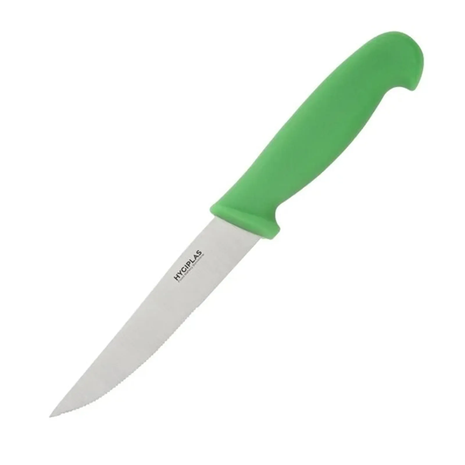 Hygiplas C862 - Serrated Vegetable Knife Green 105mm