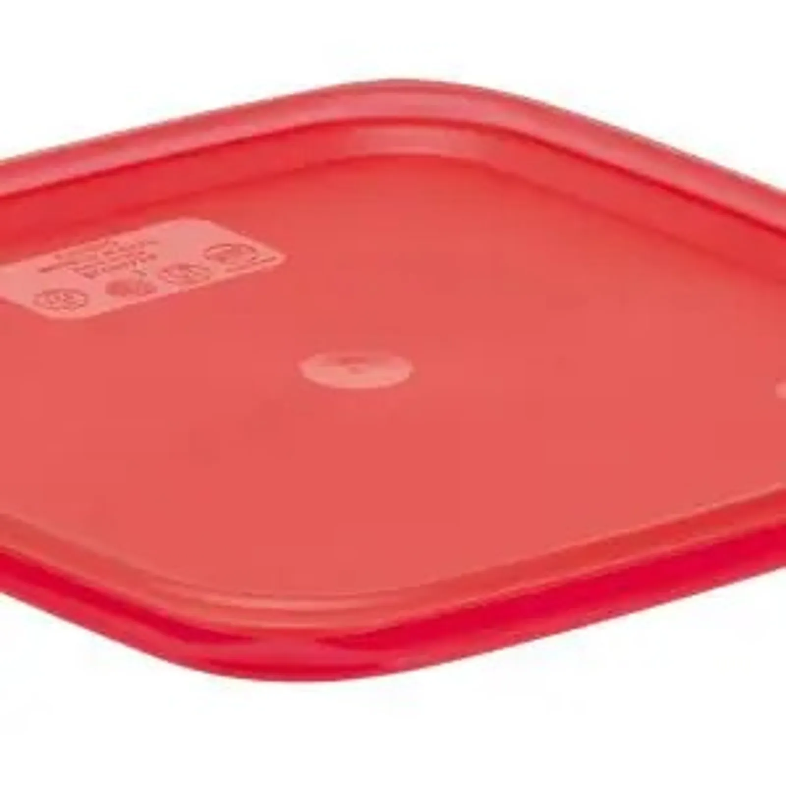 Cambro SFC6FPPP - Camsquare FreshPro Easy Seal Covers fits 5.7 & 7.6L Translucent Red