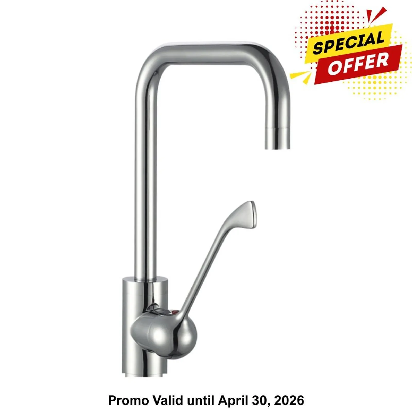 Sunmixer T20111 - Deck Mounted Faucet with Wrist-Action Handle