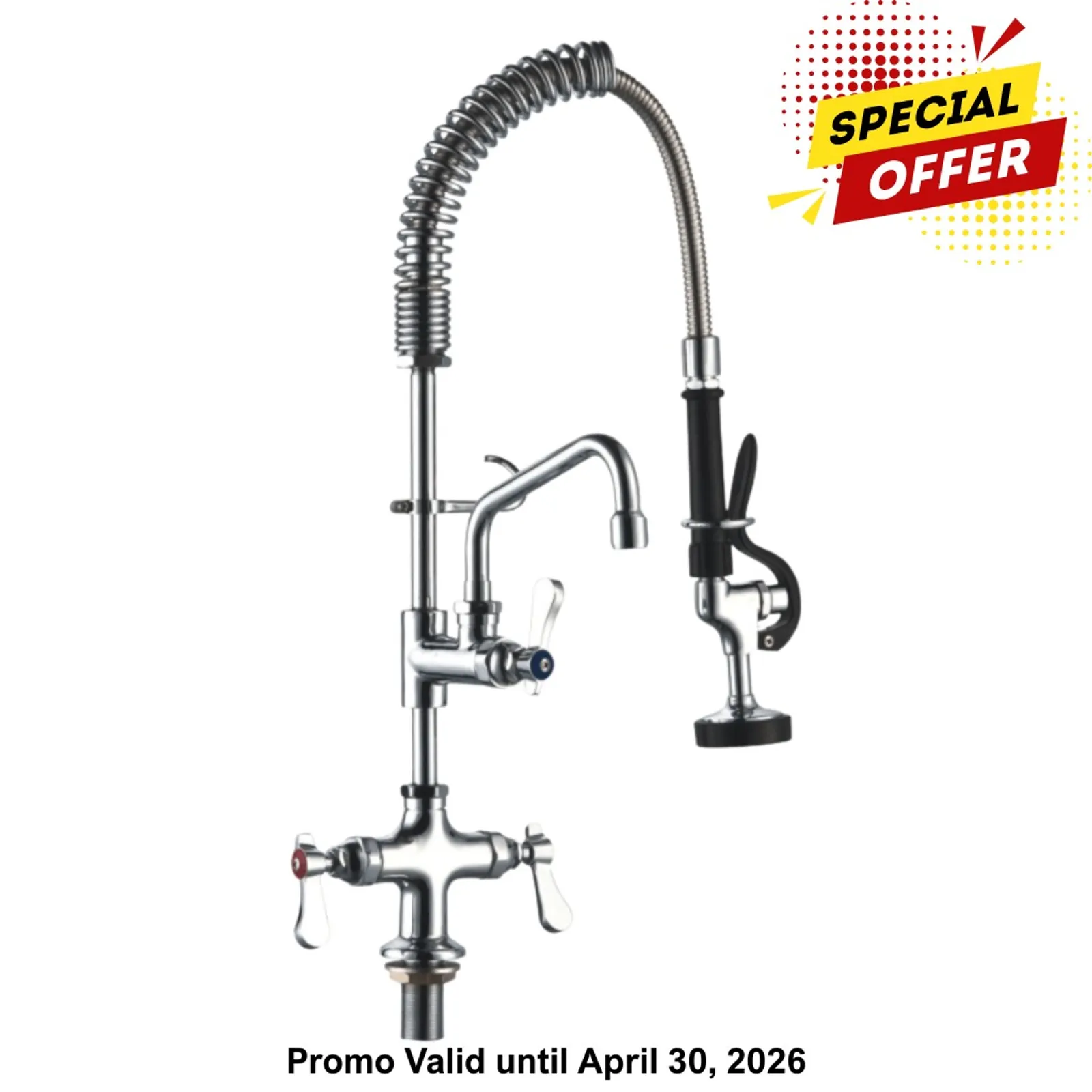Sunmixer T98001MN-2 - Pre Rinse Unit with Add-on Faucet and 152mm Swing Nozzle
