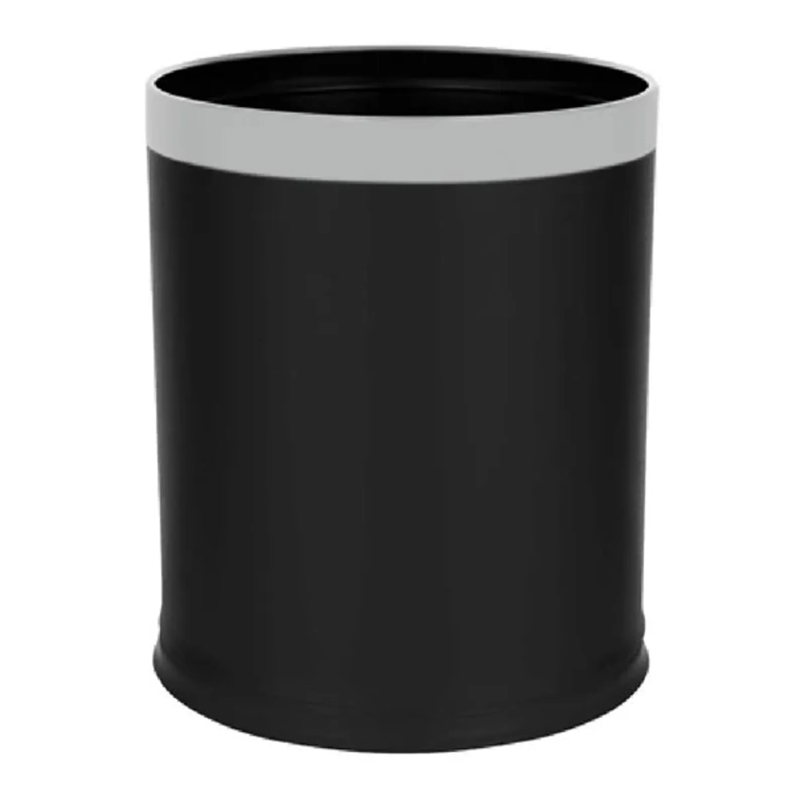 Noble & Price DD766 - Round Black Bin with S/S Frame 9.8Ltr - 235x275mm