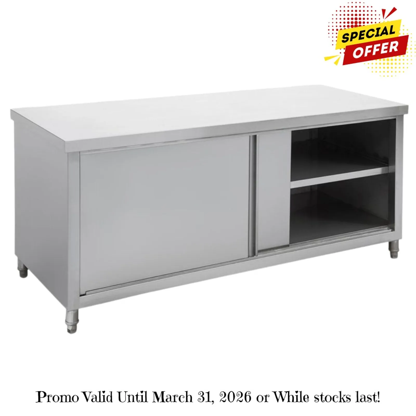 Modular Systems STHT6-1800-H - Kitchen Tidy Pass-Thru Workbench Cabinet 1800mm