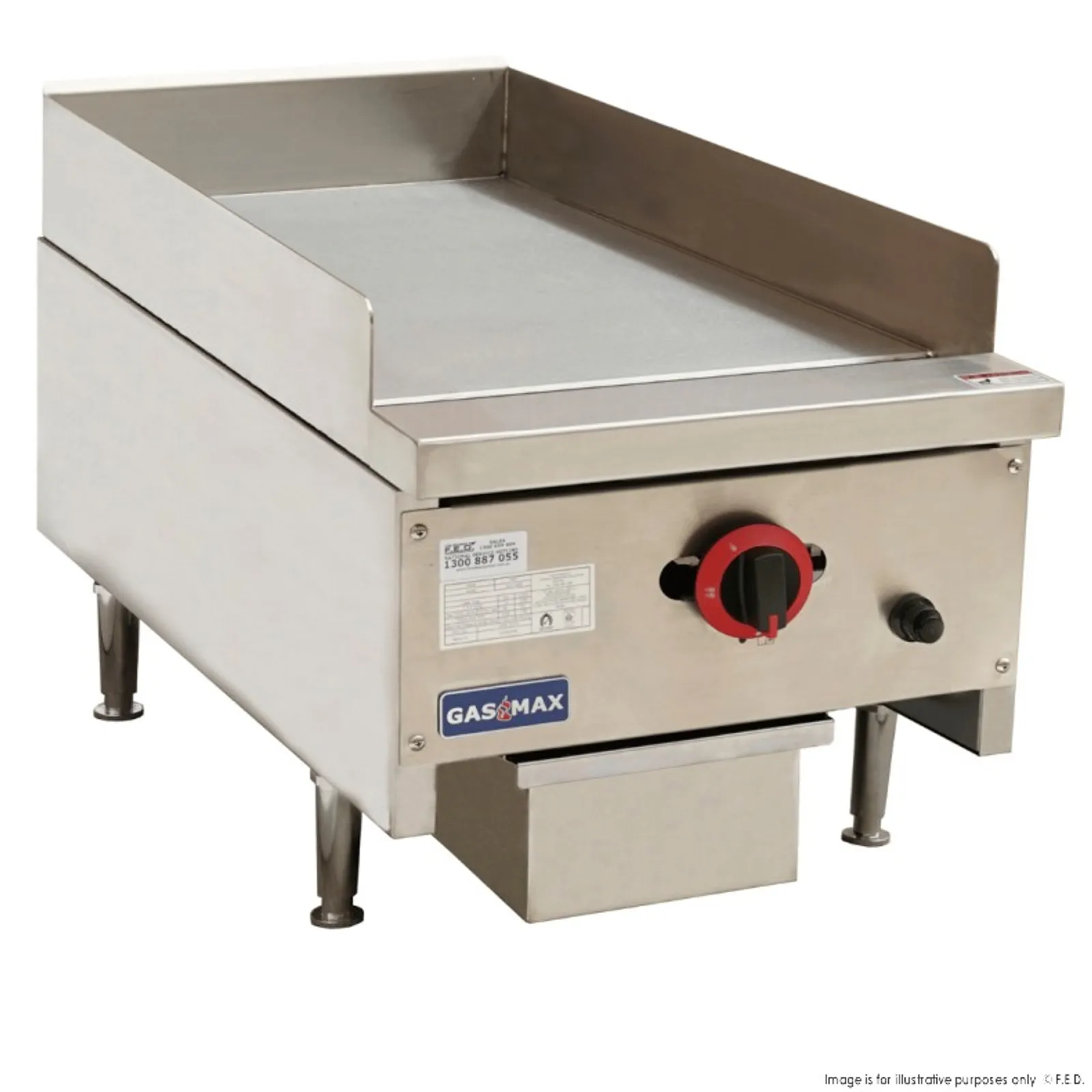 Gasmax RGT-16ELPG - Single Burner Griddle Top