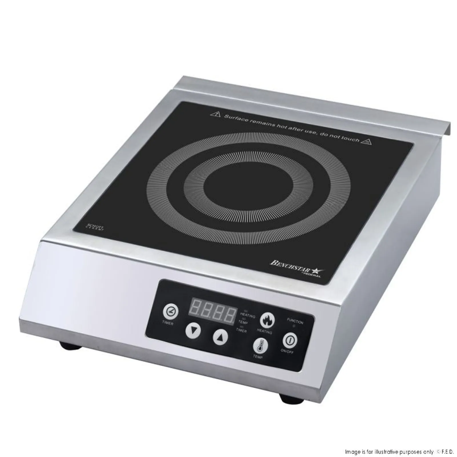 Benchstar BH3500S - Commercial Schott Ceran Glass Hob Induction Plate