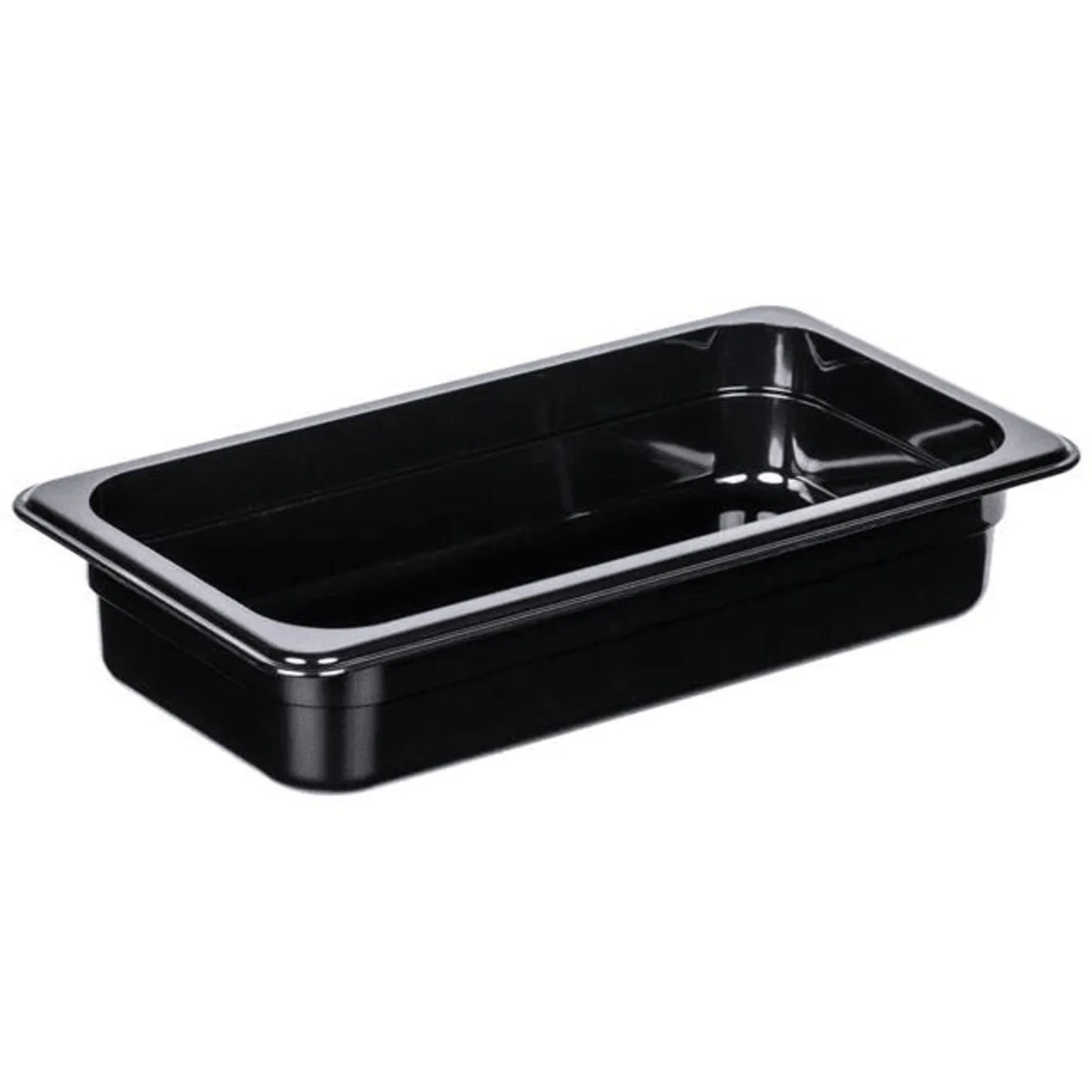 KH Classik Chef 09602 - KH 1/3 X 65mm Size – Polycarbonate Steam Pan Black
