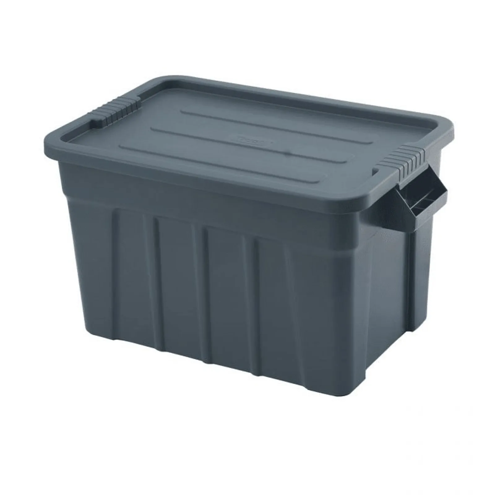 KH TRUST® Commercial 18166 - Tote Box Food Grade & Lid Grey 708x434x384 75lt (3012)