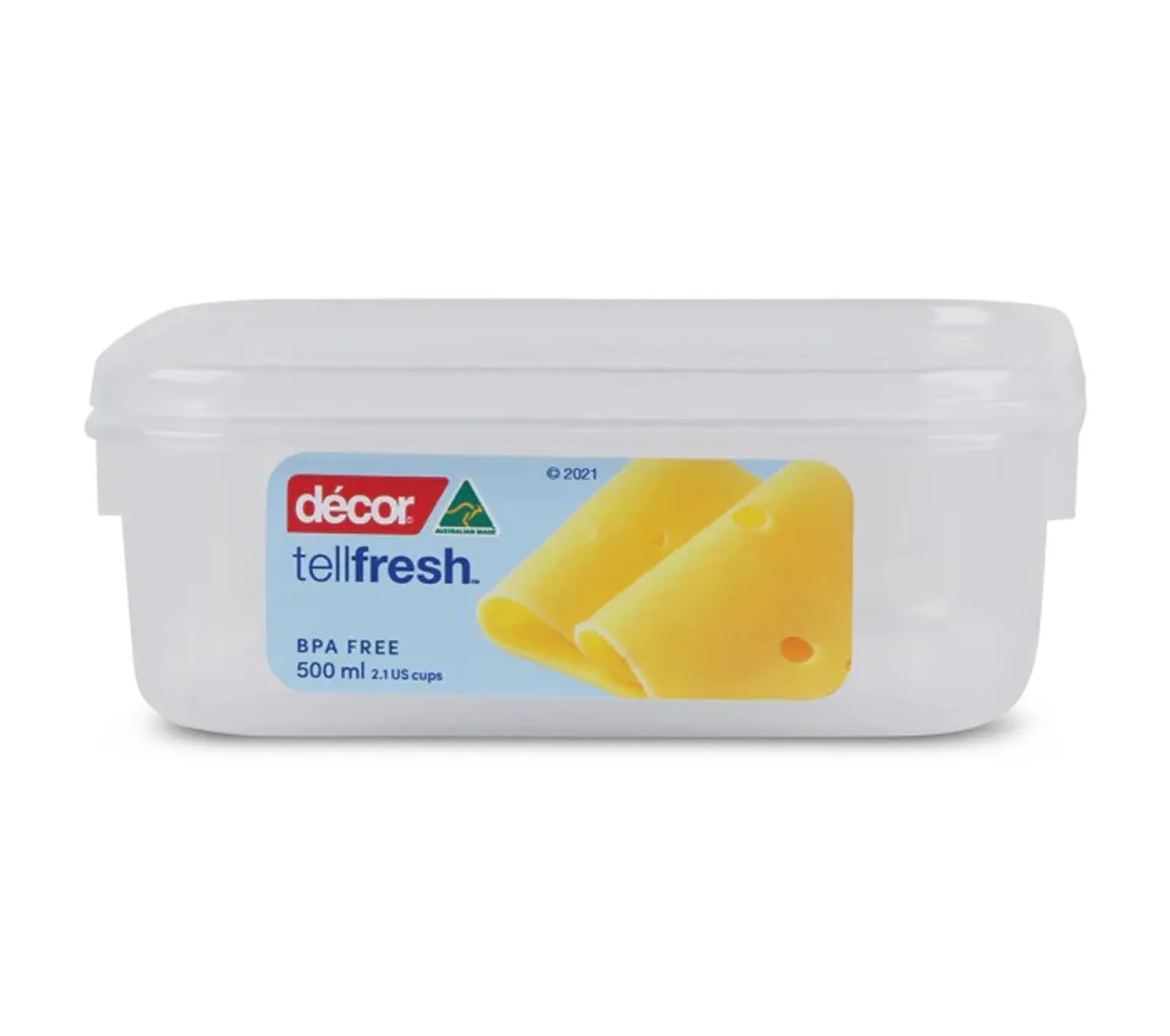 Decor Tellfresh 001560 - Food Container, SQUARE, 500ml