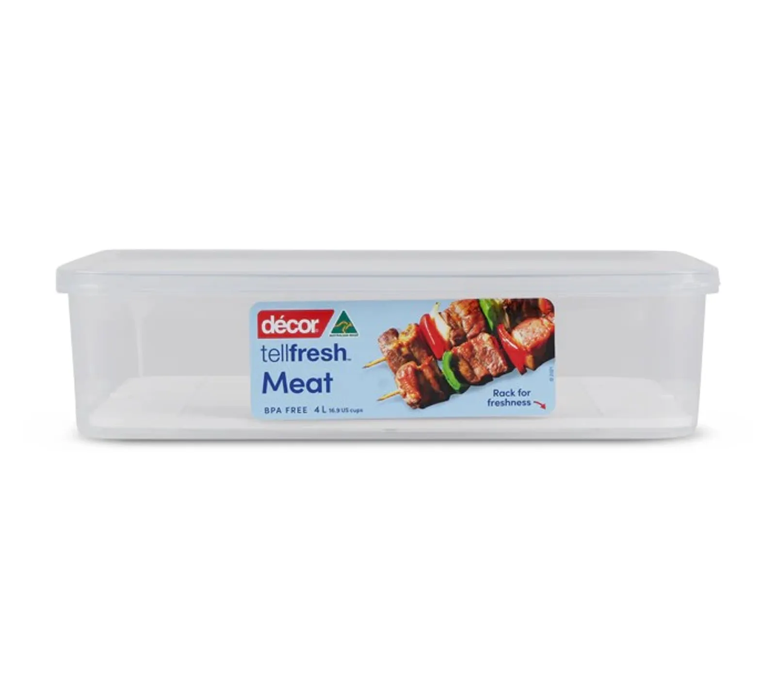 Decor Tellfresh 187400- Meat Container with Rack, 4L