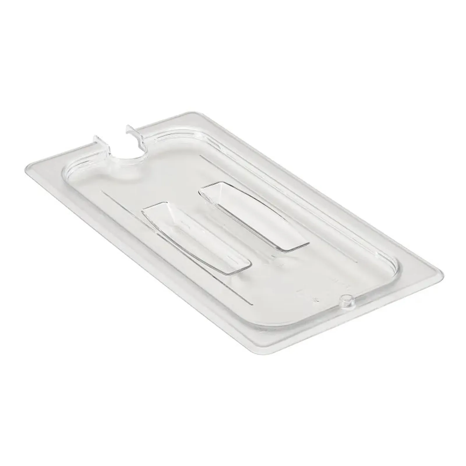 Cambro 30CWCHN135 - Camwear Notched Cover w/ Handle GN 1/3 - Clear
