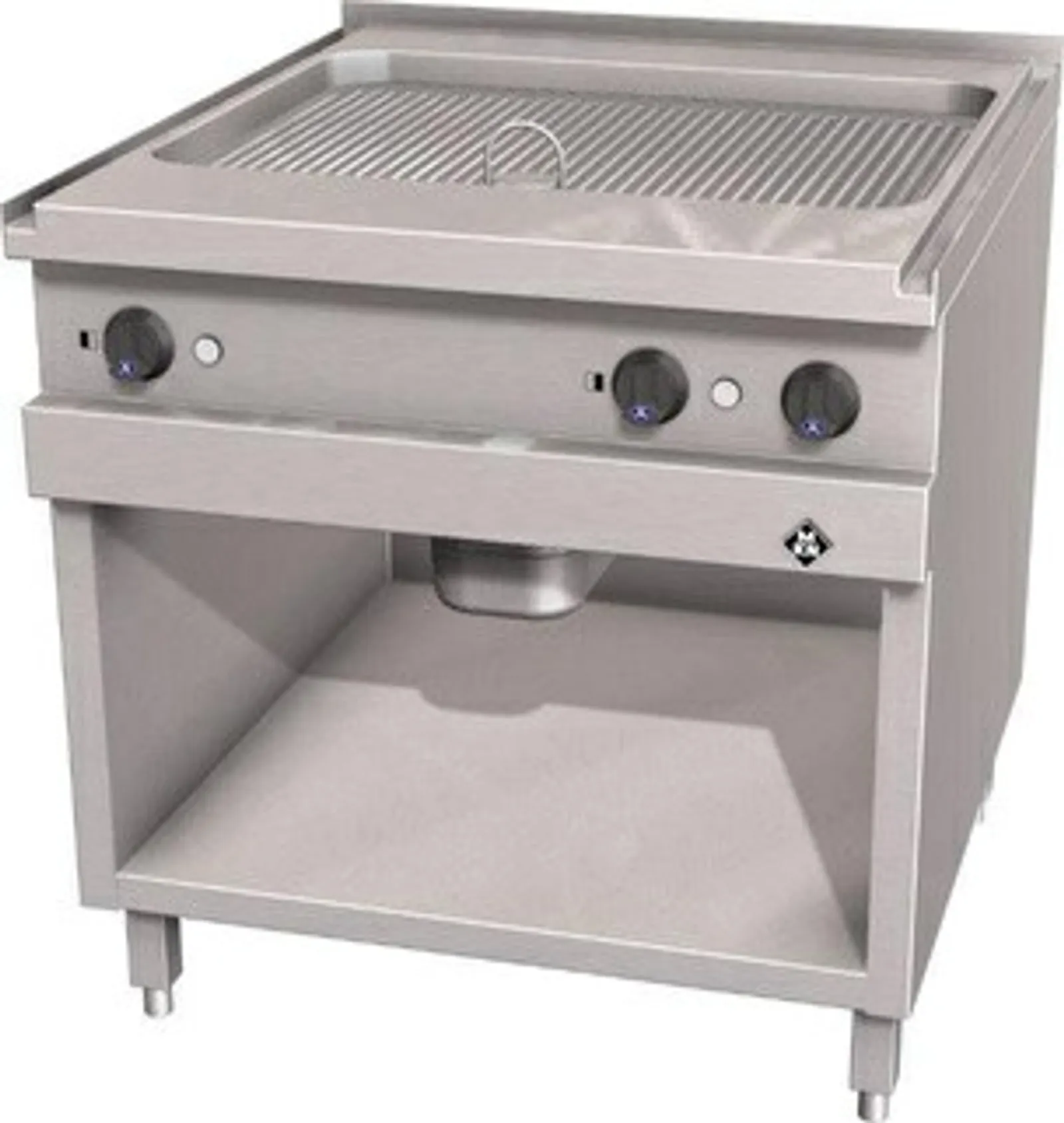 MKN 2121141A - Electric Griddle Plate 2 Supra Full Ribbed Optima 700