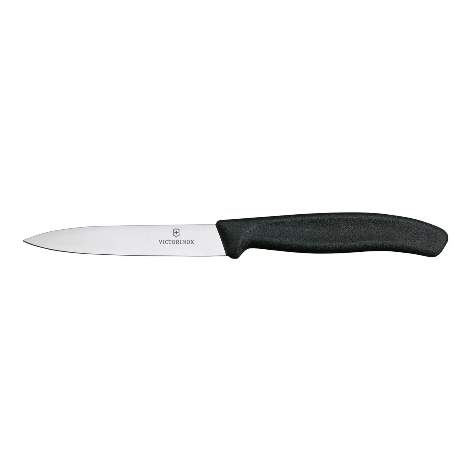 Victorinox 6.7793.B - Paring Knife, 10 cm Pointed Tip, Wavy + Str Edge, 2 pc Set, Black