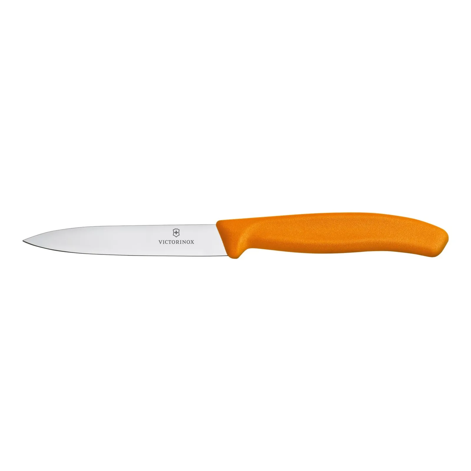 Victorinox 6.7796.L9B - Paring Knife, 10 cm Pointed Tip, Wavy + Str Edge, 2 pc Set, Orange