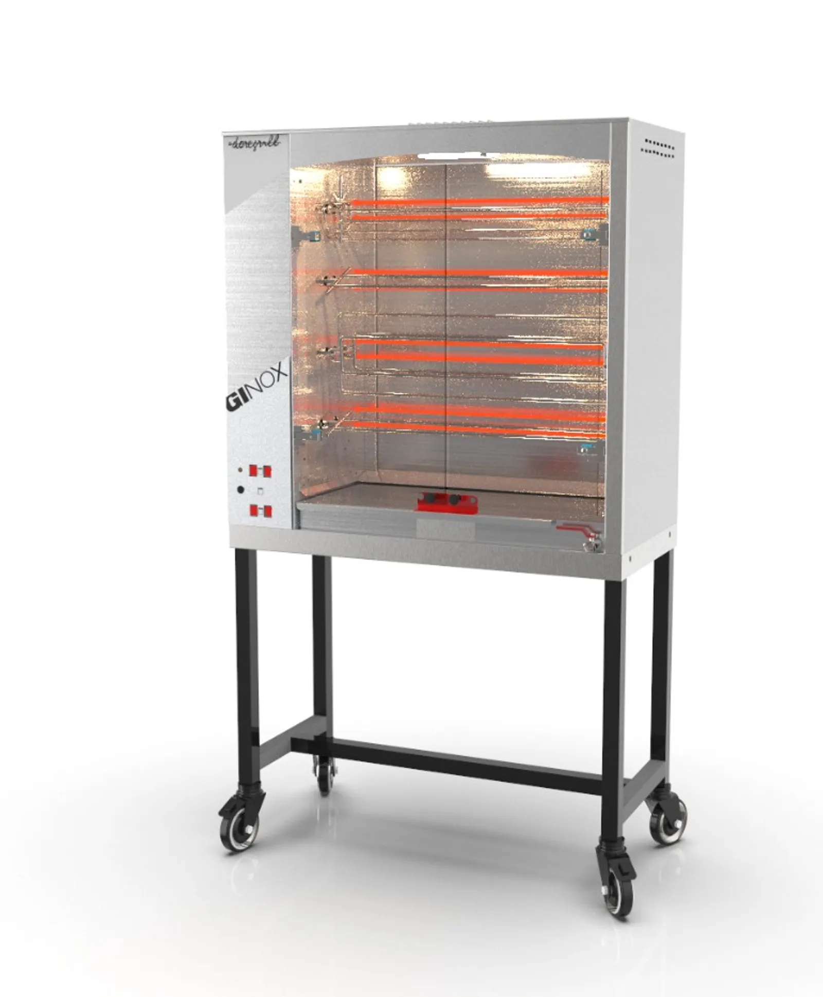 Doregrill GI4-E - Ginox 4 Stainless Steel Electric Rotisserie 4 Spits