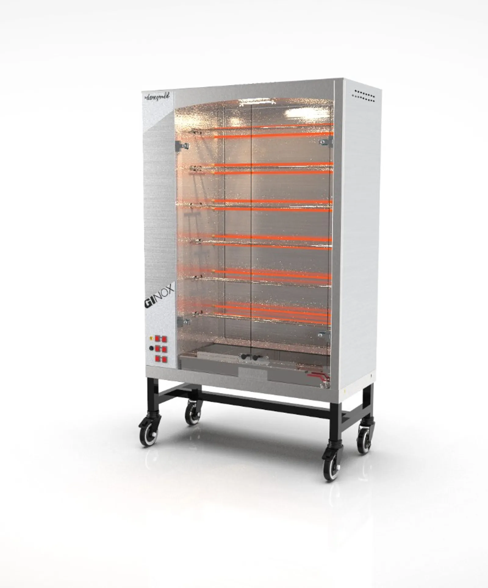 Doregrill GI6-E - Ginox 6 Stainless Steel Electric Rotisserie 6 Spits