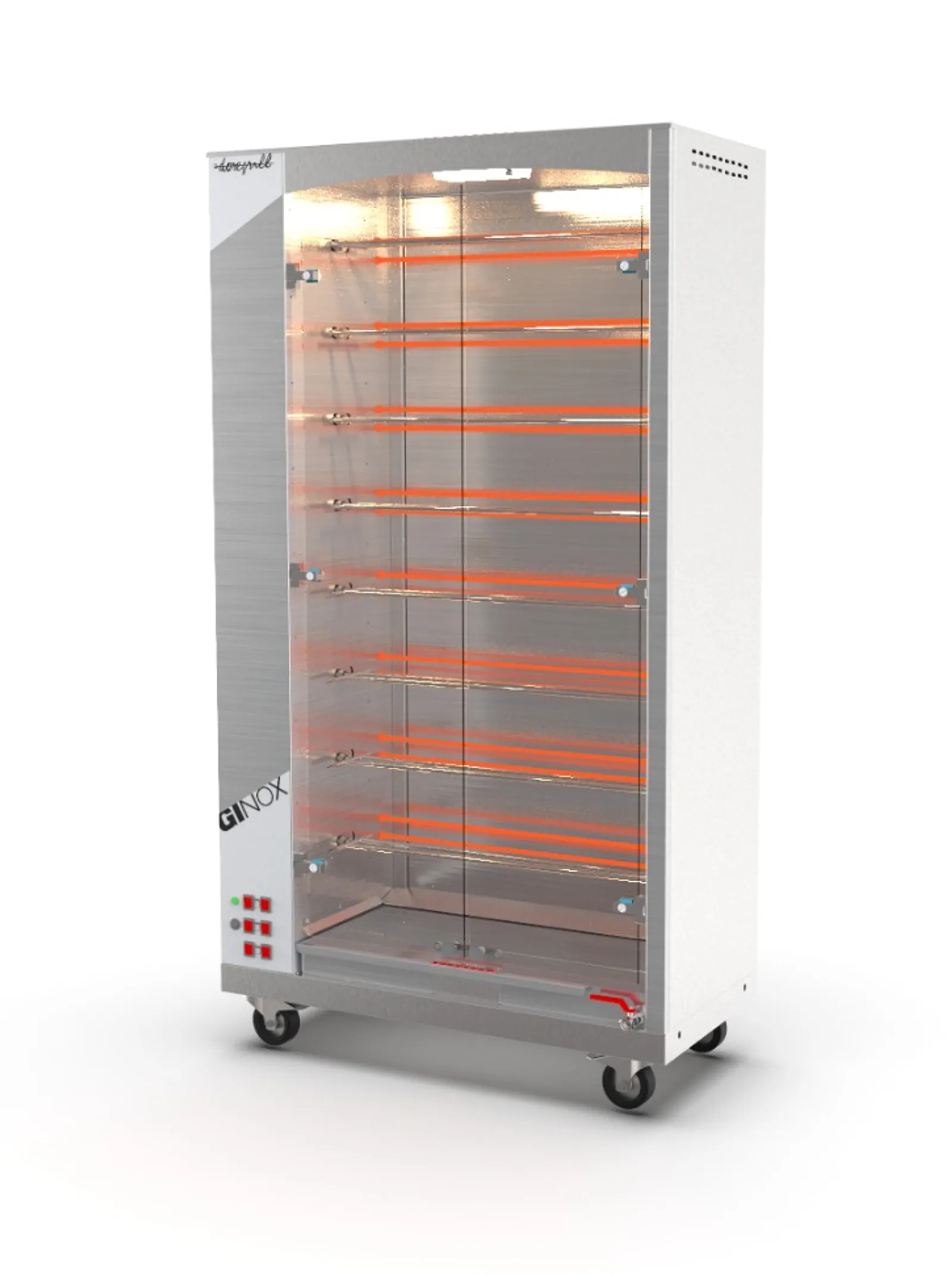 Doregrill GI8-E - Ginox 8 Stainless Steel Electric Rotisserie 8 Spits
