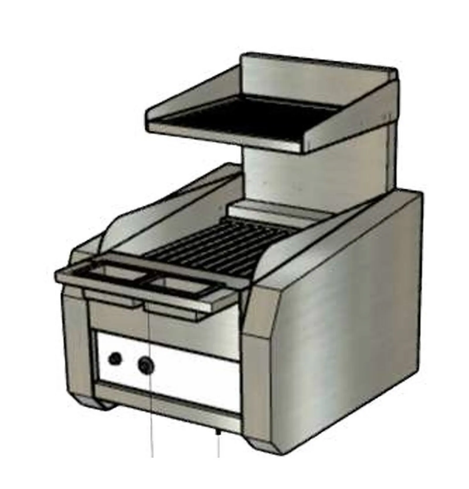 Icarus IG600 - Benchtop 600mm Electric Chargrill with Vaporising Hearth