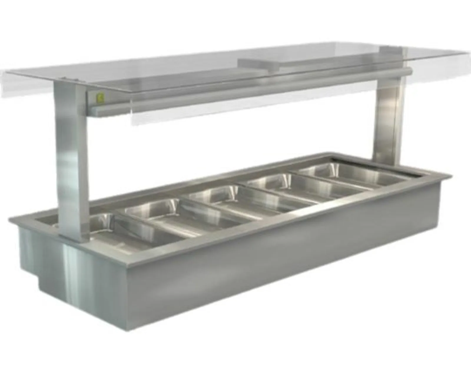 Cossiga LSBM5-FT - Bain Marie - Flat Top Sneeze Guard 1825mm