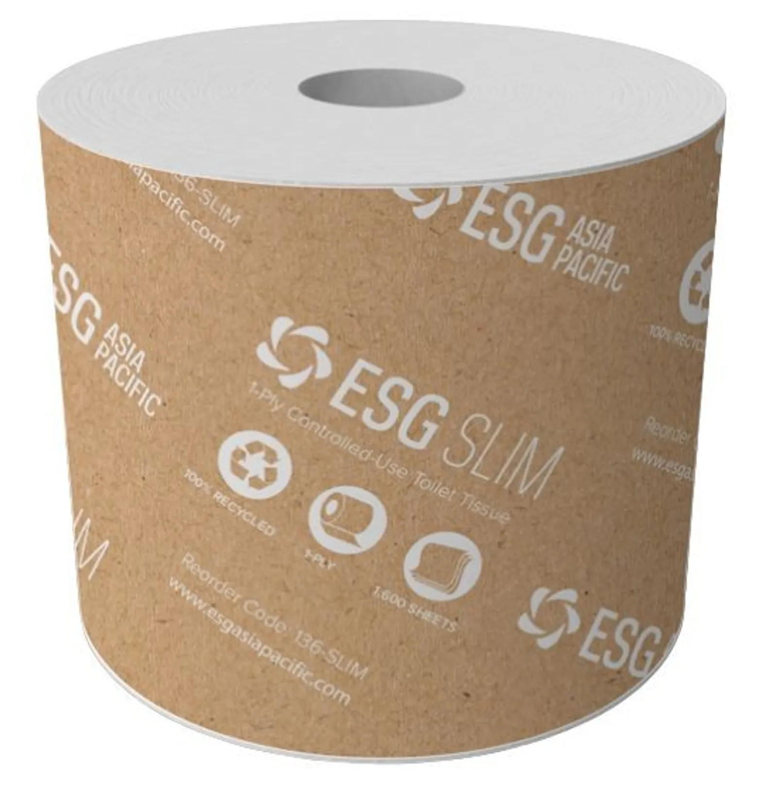 ESG 136-SLIM - Controlled-Use Toilet Tissue 1 Ply (36 rolls per case)