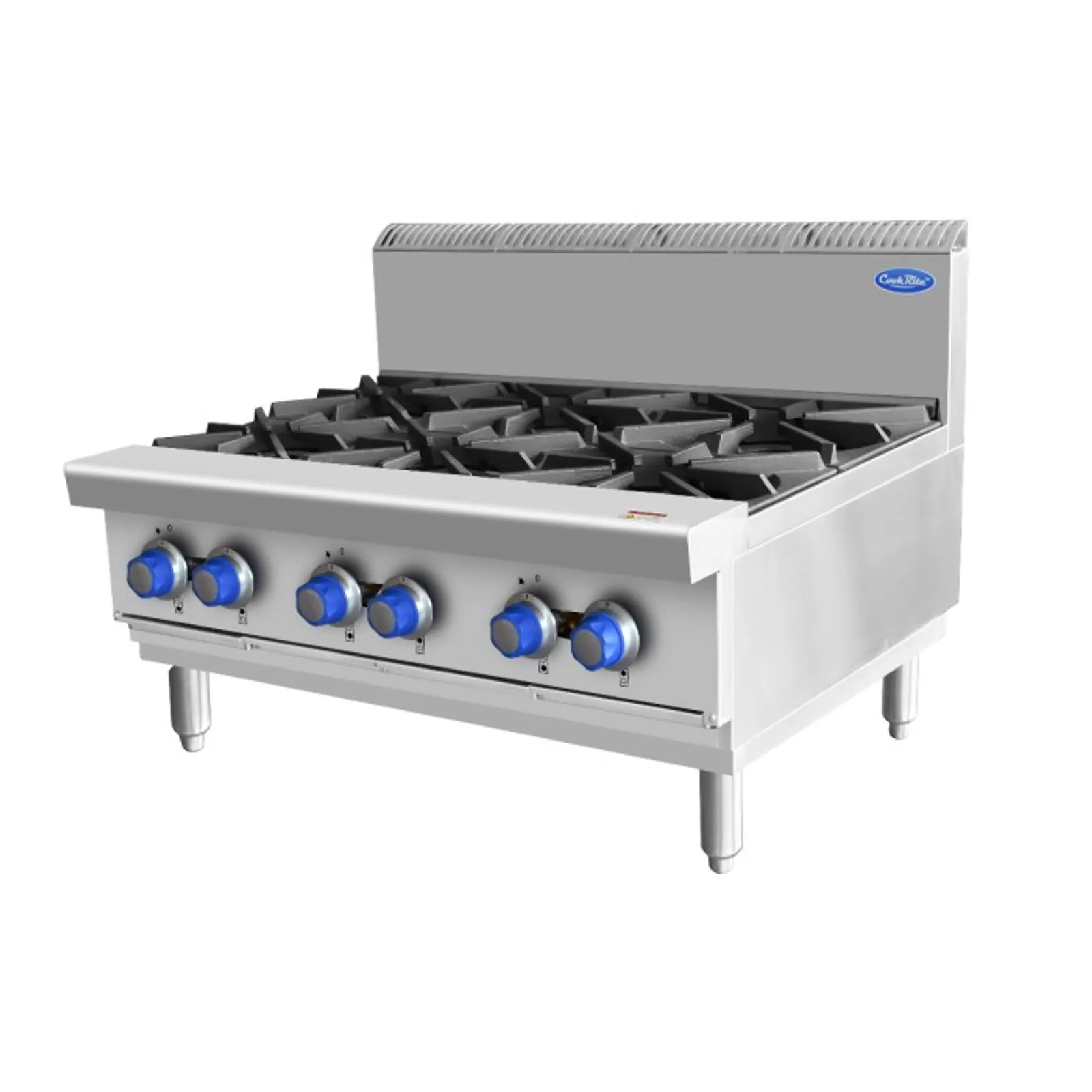 Cookrite AT80G6B-C-NG - Open 6 Burner Cook Tops NG